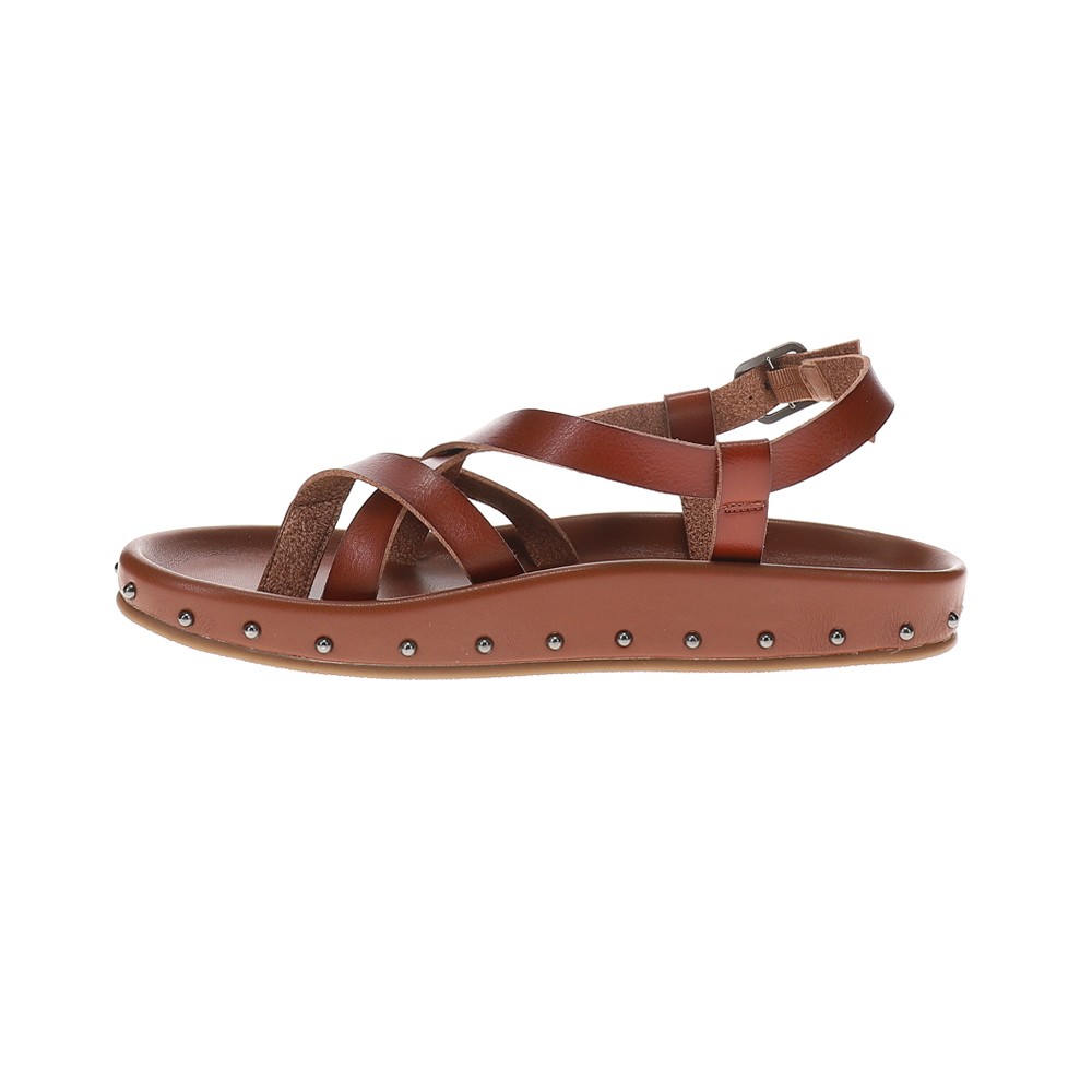MIA Zurie Studded Slingback Strappy Sling Back Womens Brown Casual Sandals ML26