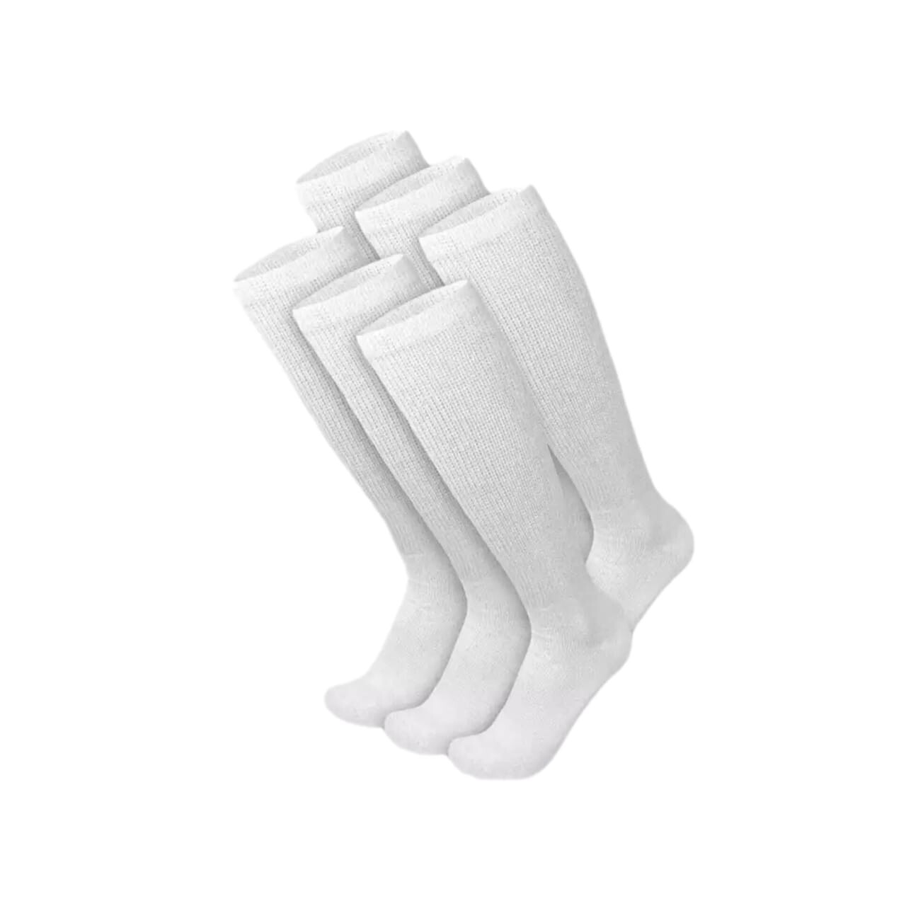 6-12 Pairs Men Diabetic Over the Calf Socks Knee High Compression 10-13,13-16