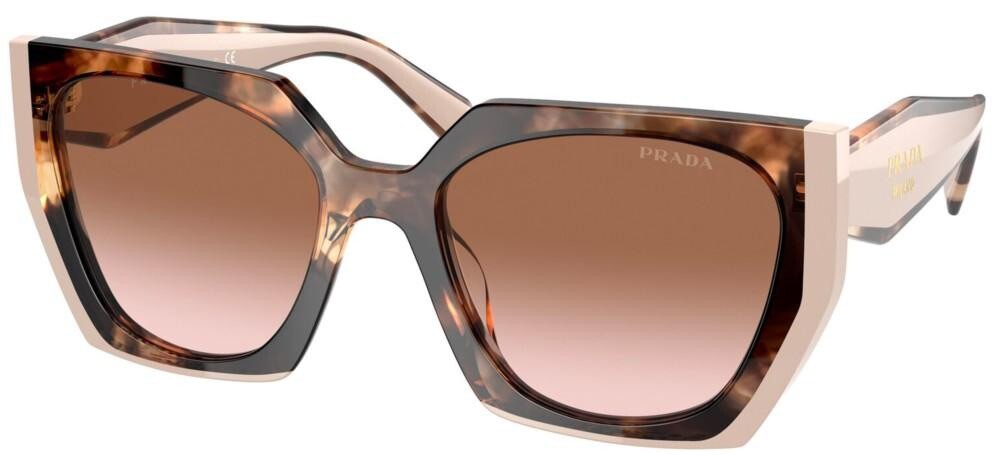 Prada Sunglasses Cateye PR 15WS 01R0A6 Tortoise Powder Pink Brown AUTHENTIC