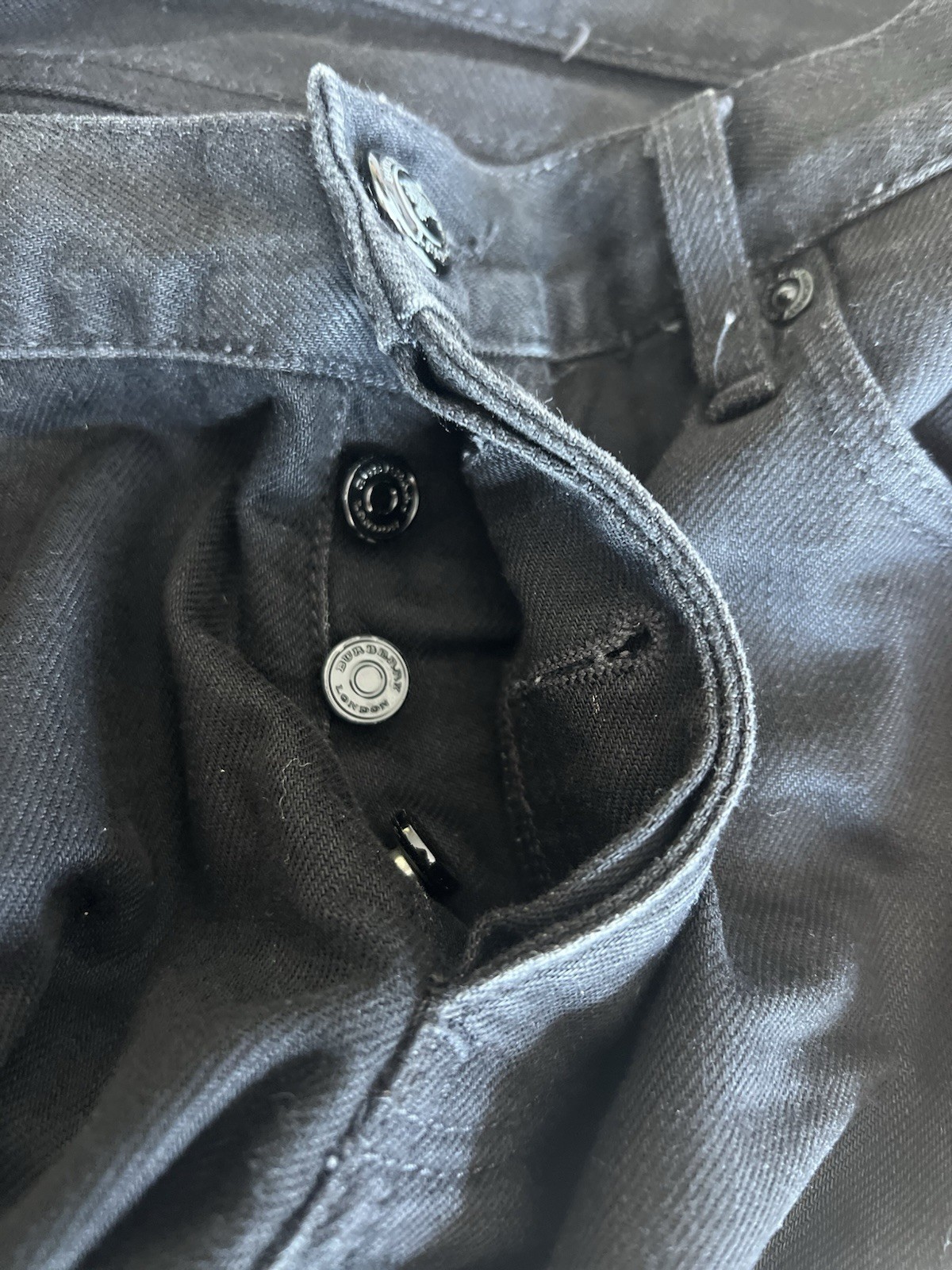 BURBERRY LONDON ‘Steadman’ Cotton Denim Jeans STRAIGHT LEG
