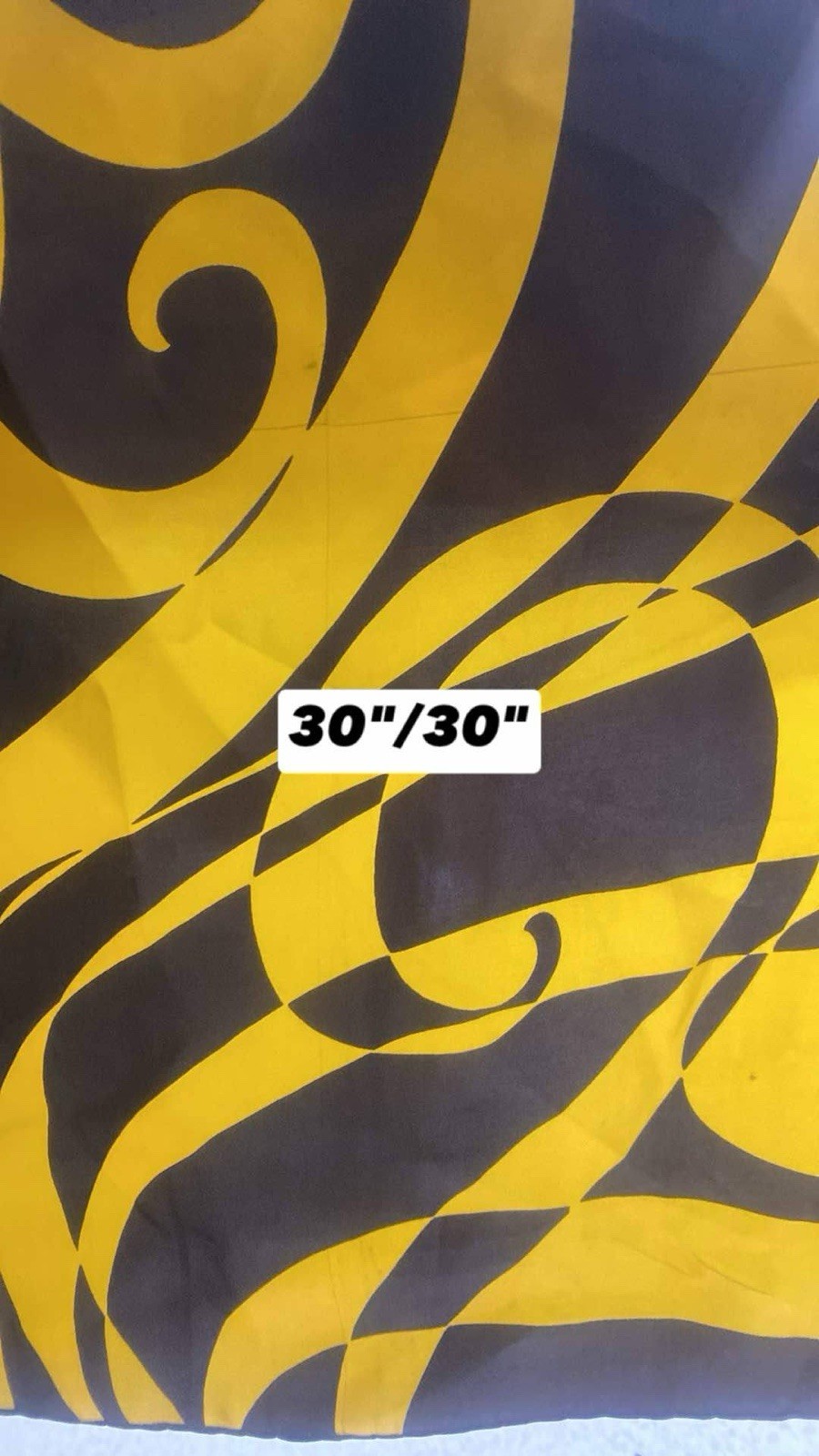 Lovely Unbranded All Silk Hand Rolled Gold & Black Square Scarf PGC