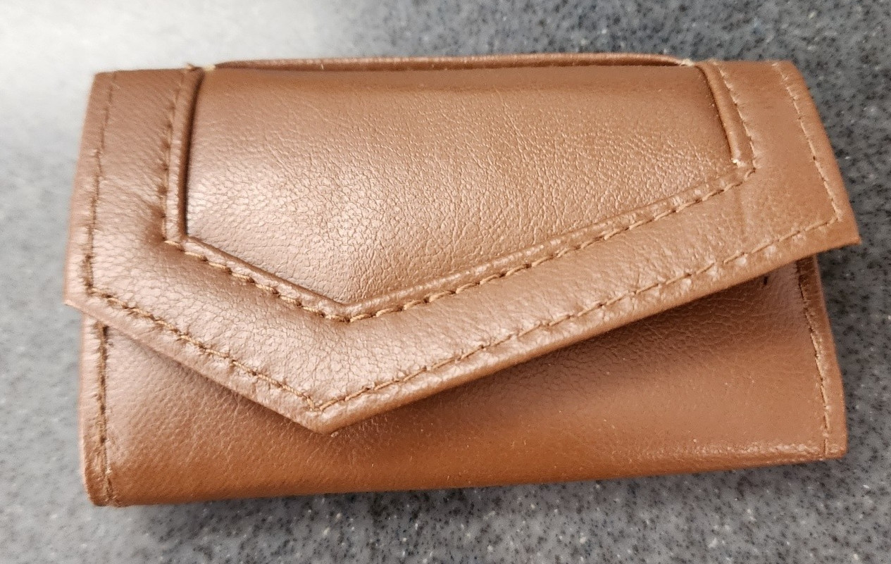 Vintage New Gift Set / Wallet + Key Case – NOS Tan/Brown Women’s