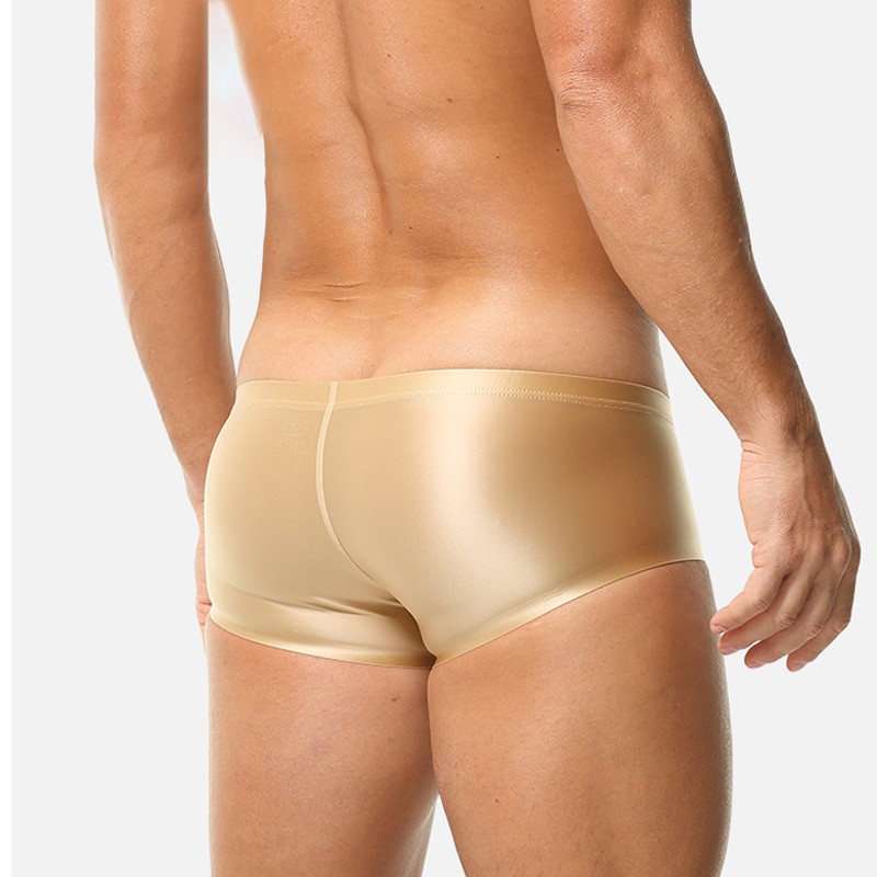 Men’s Silky Satin Underwear Shiny Boxer Shorts Briefs Low Rise Panties Trunks.