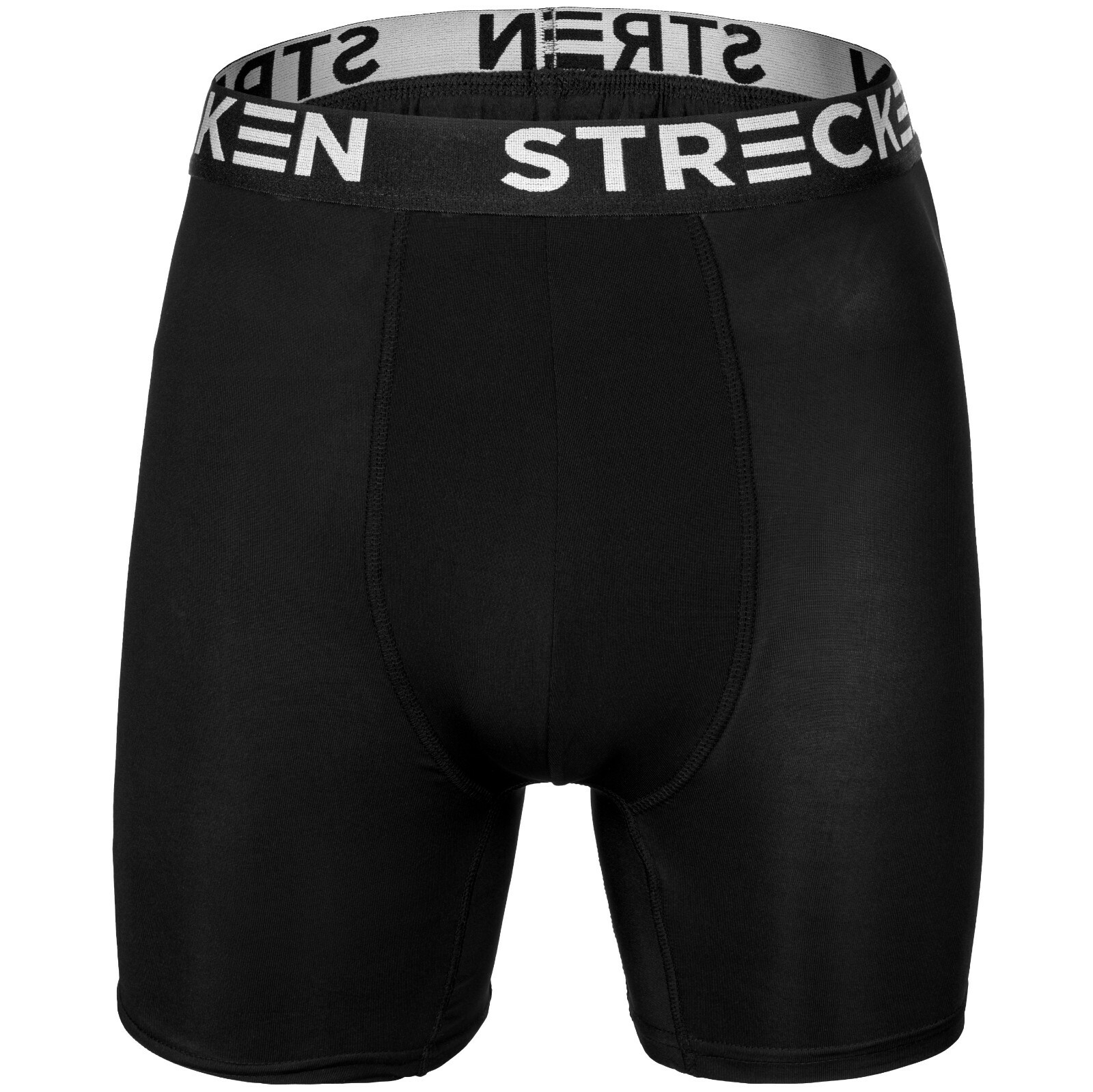 STRECKEN Men Boxer Briefs Cotton 6 Pairs Black BIG & TALL 2XL 3Xl 4Xl 5xl