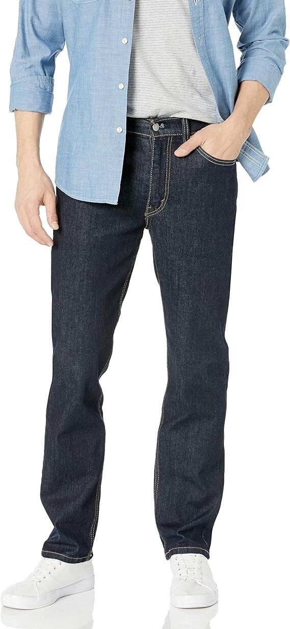 Levi’s Men’s 514 Straight Fit Jean Cleaner Advanced Stretch 34W x 34L