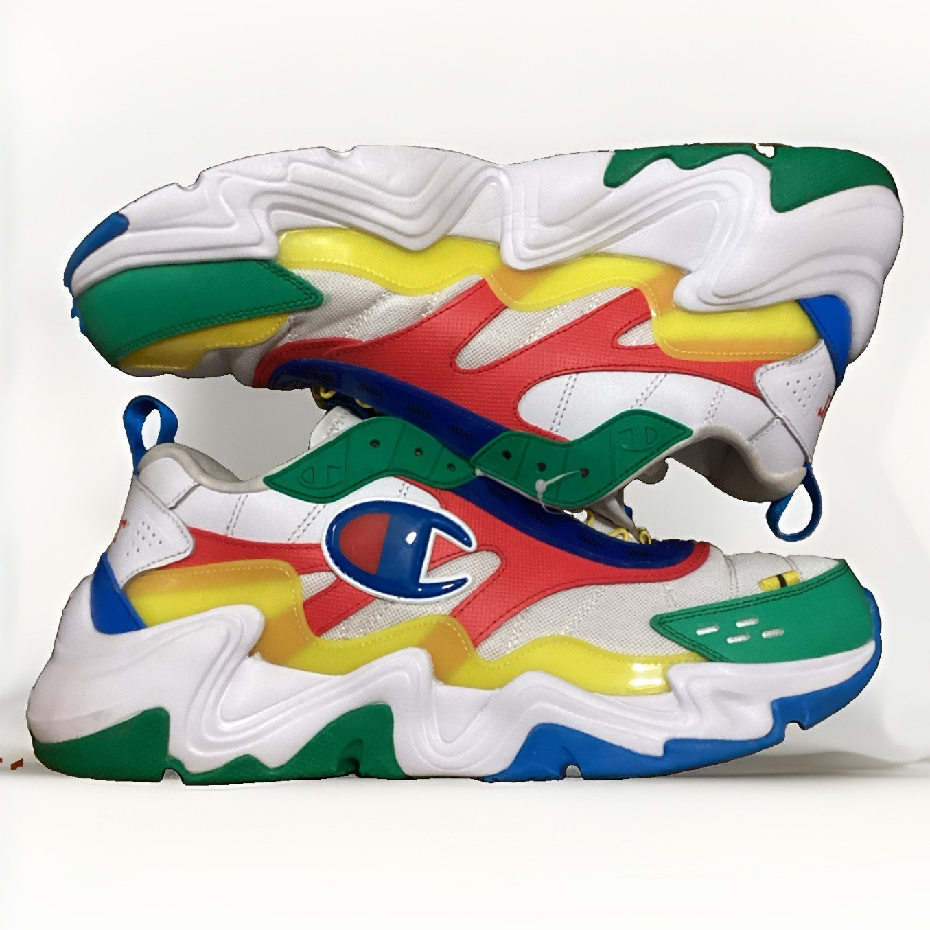 Champion Hyper C Floop Twister Boys High Top Lace Up Colorblock US 12M EU 46