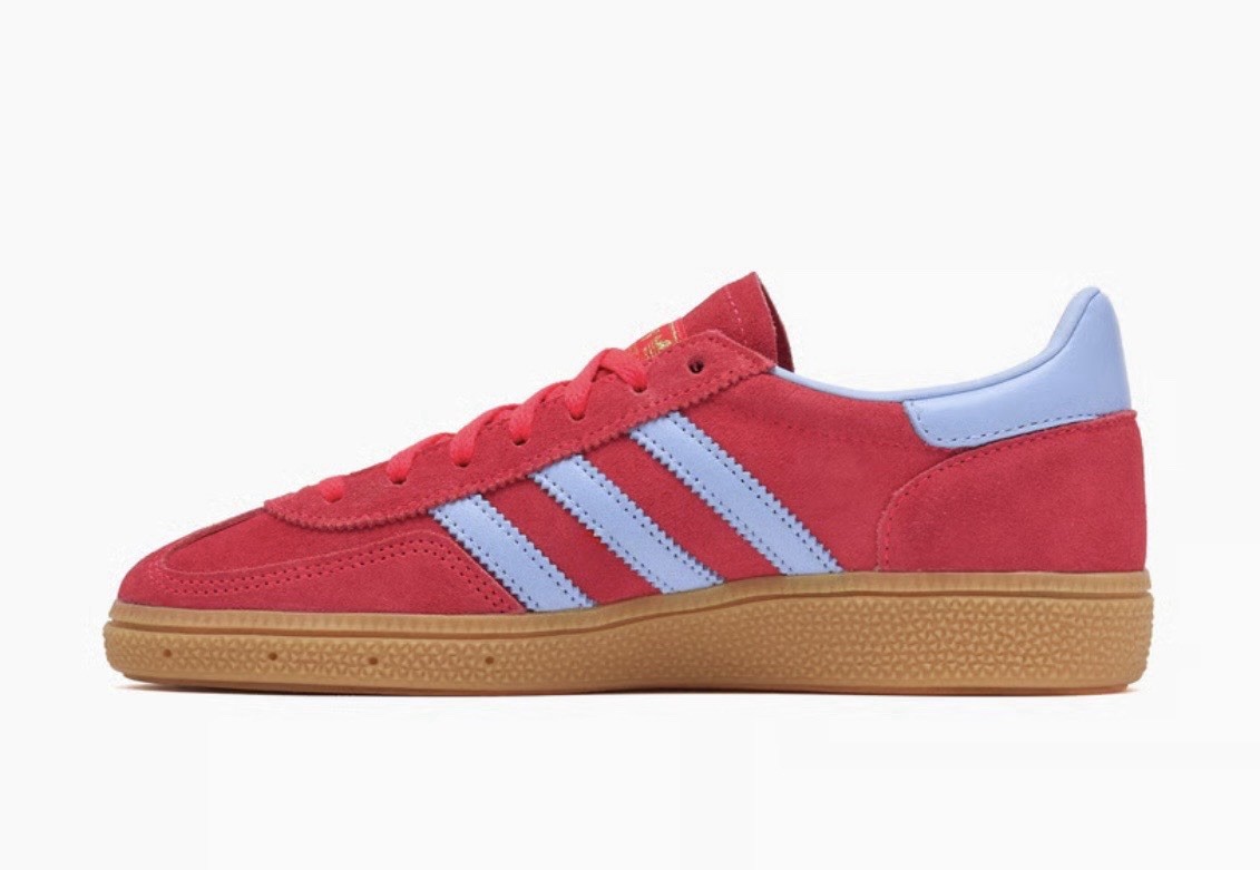 adidas Womens Handball Spezial Sneakers Shoes Lucid Red Glow Blue JR3607