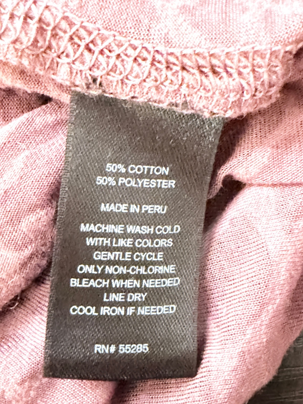 Express Women’s Semi-Sheer Rose-Colored Animal Print Long-Sleeve Top (Size: S)