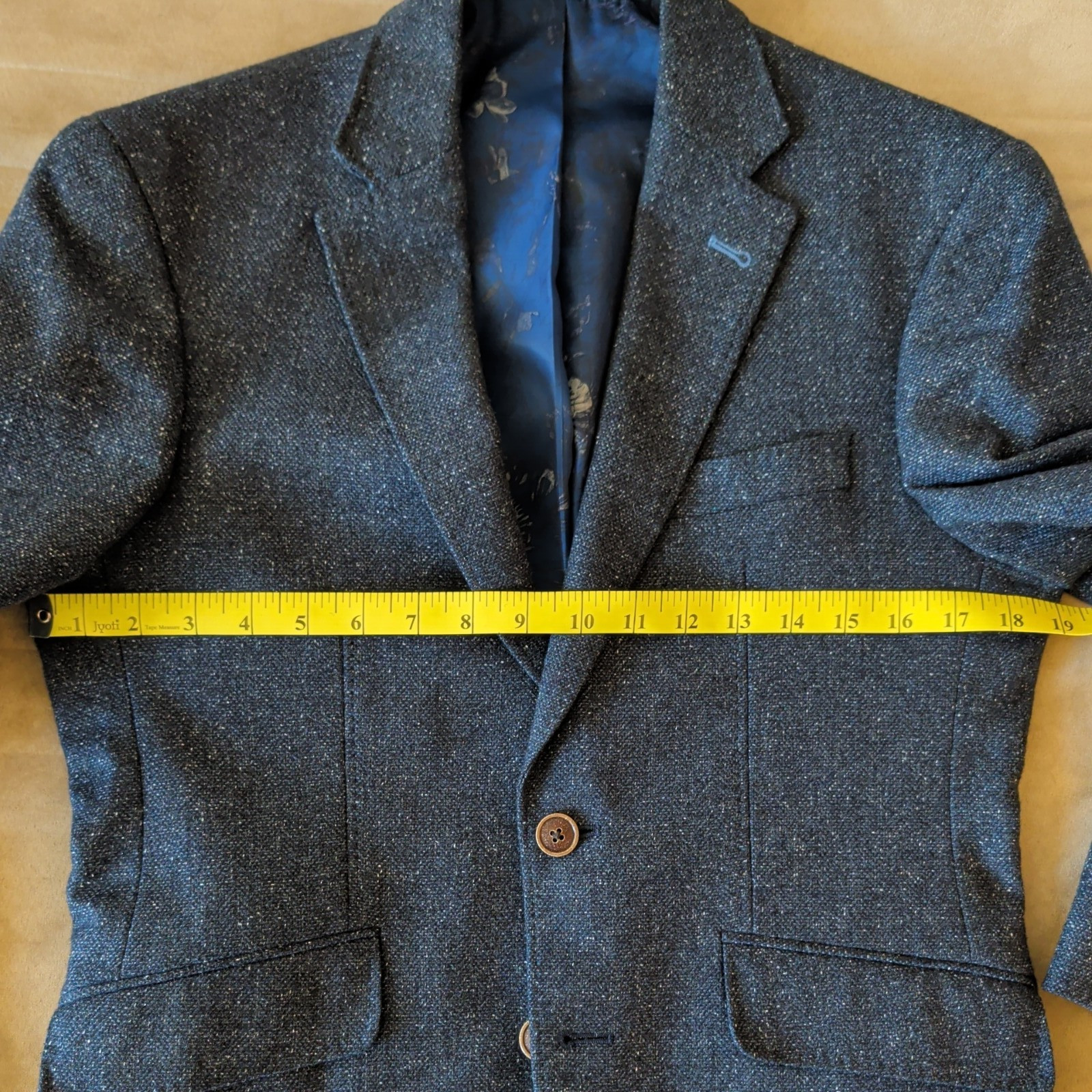 Joseph Abboud Blue Textured Blazer 36S