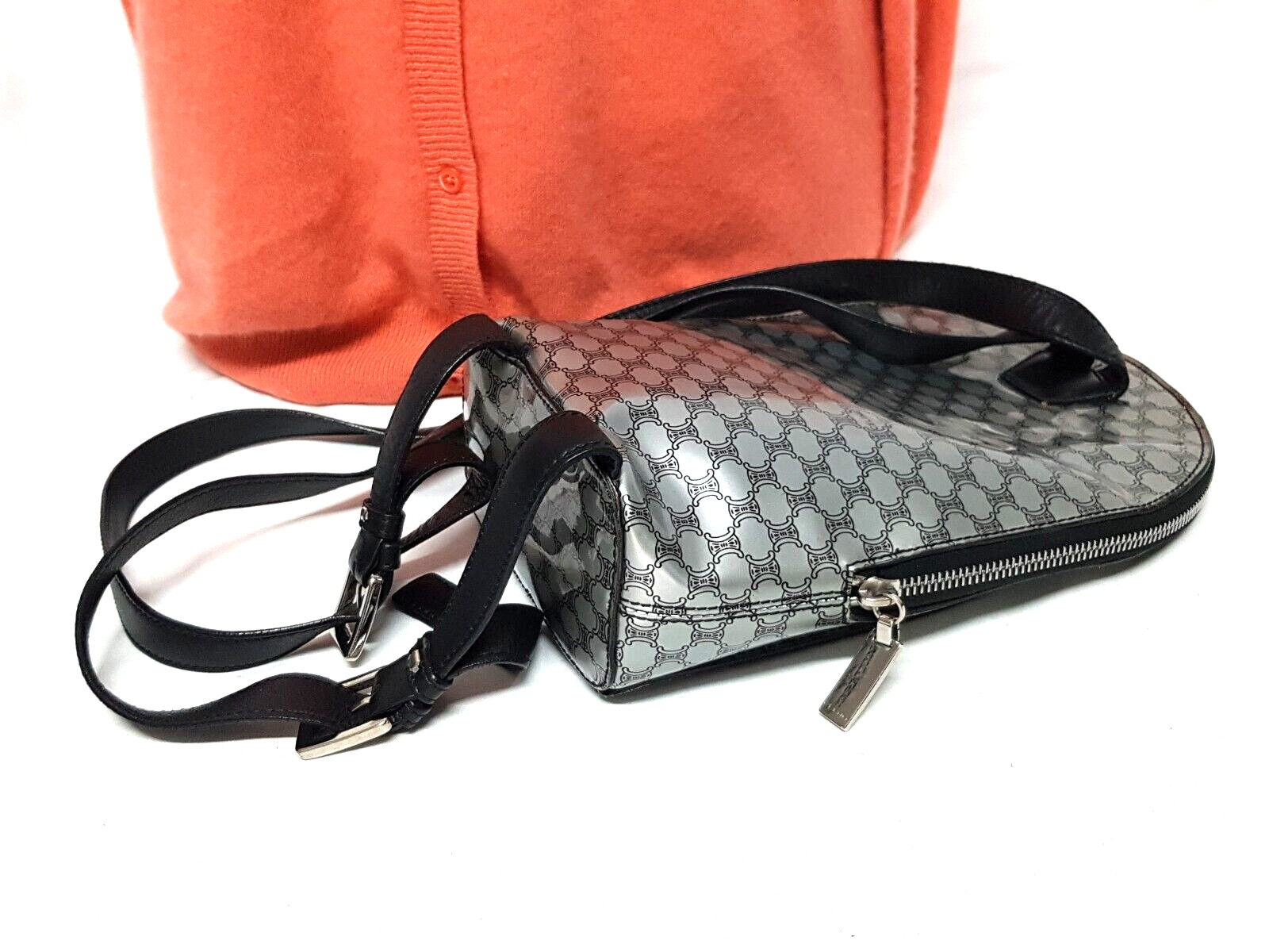 CELINE MACADAM GRAY PVC MINI BACKPACK