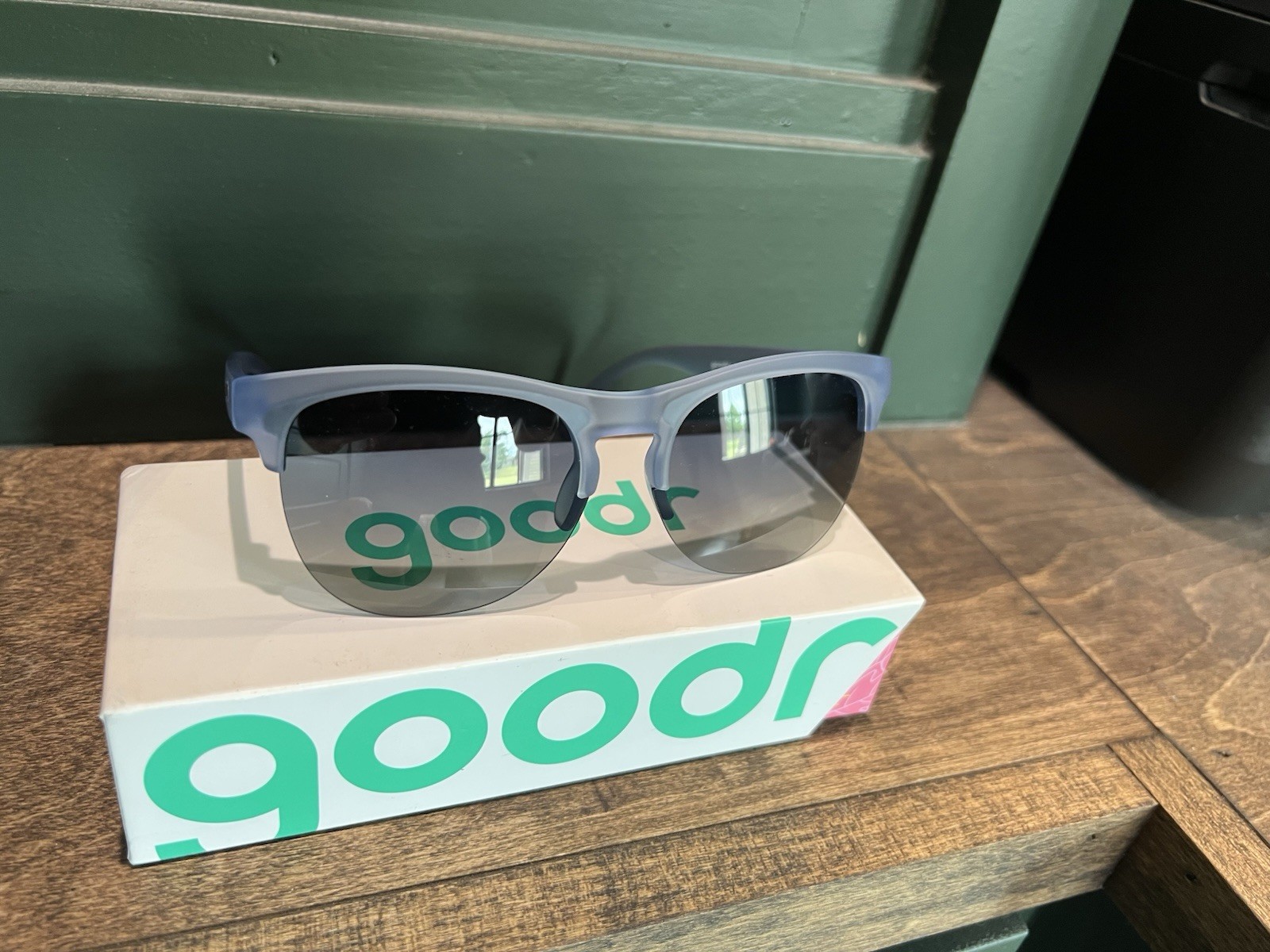 Dueling Pool Parties AVANT G Square Sunglasses Blue Frame Gray Mirrored Men