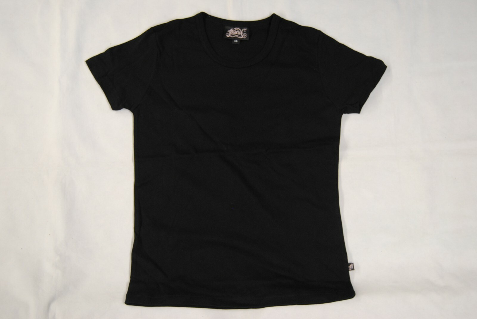 Misery Illicit Street Clothing Solid Black Women T-Shirt New