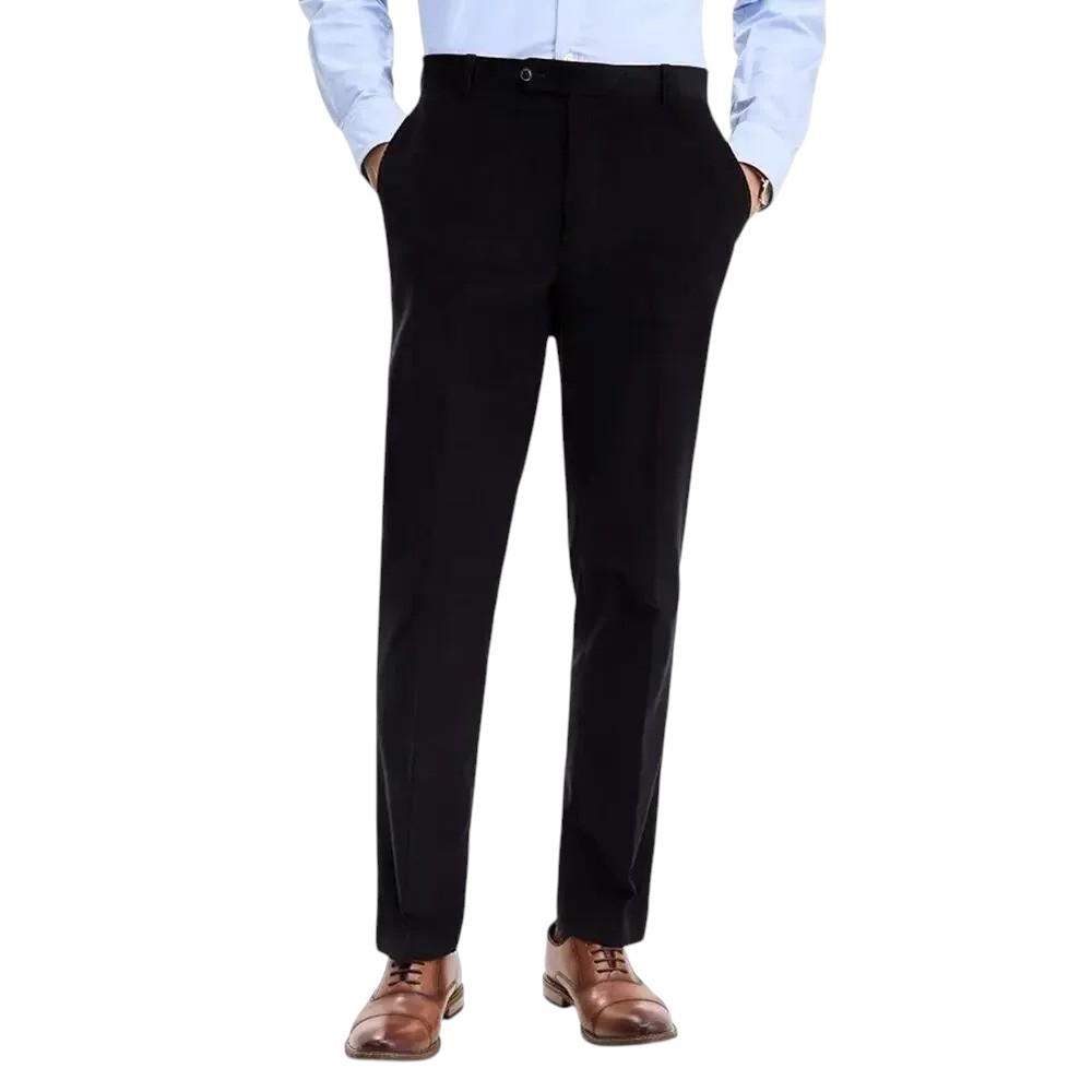 Tommy Hilfiger Mens Modern fit Dress Pants Corduroy 36 / 32 Black Solid