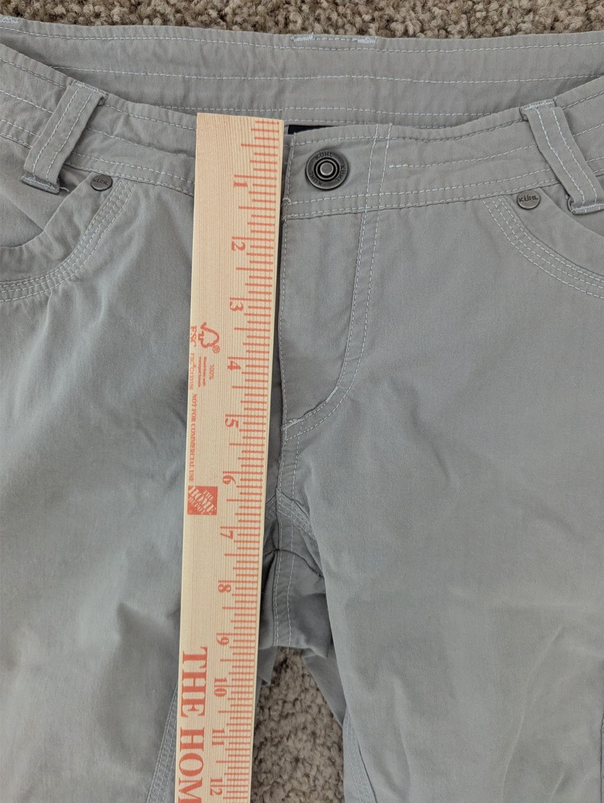 Kuhl tan convertible cargo Gorpcore hiking outdoor pants size 6 reg