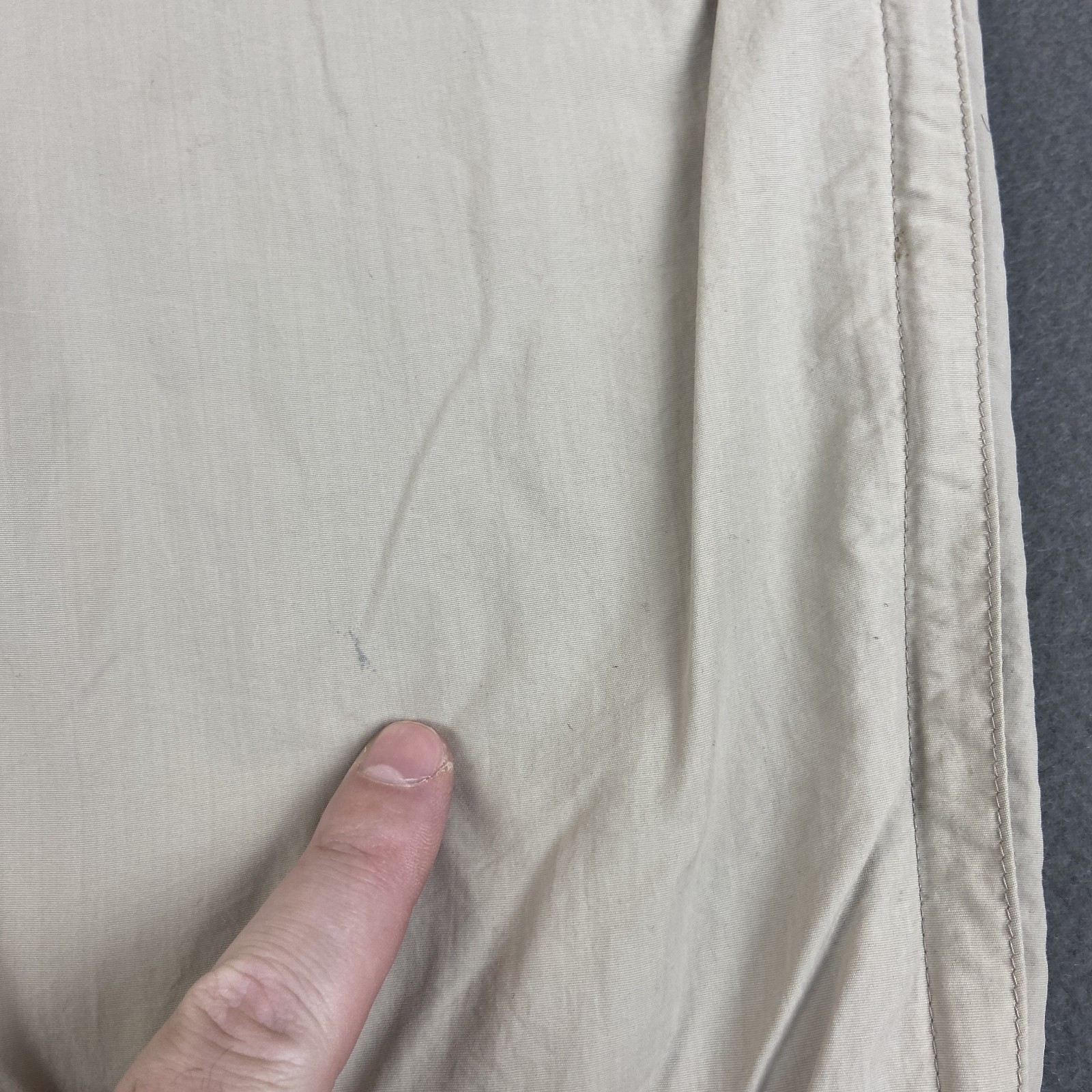 REI Pants Mens Large Beige Convertible Cargo Hiking UPF 50+ Workwear Belted