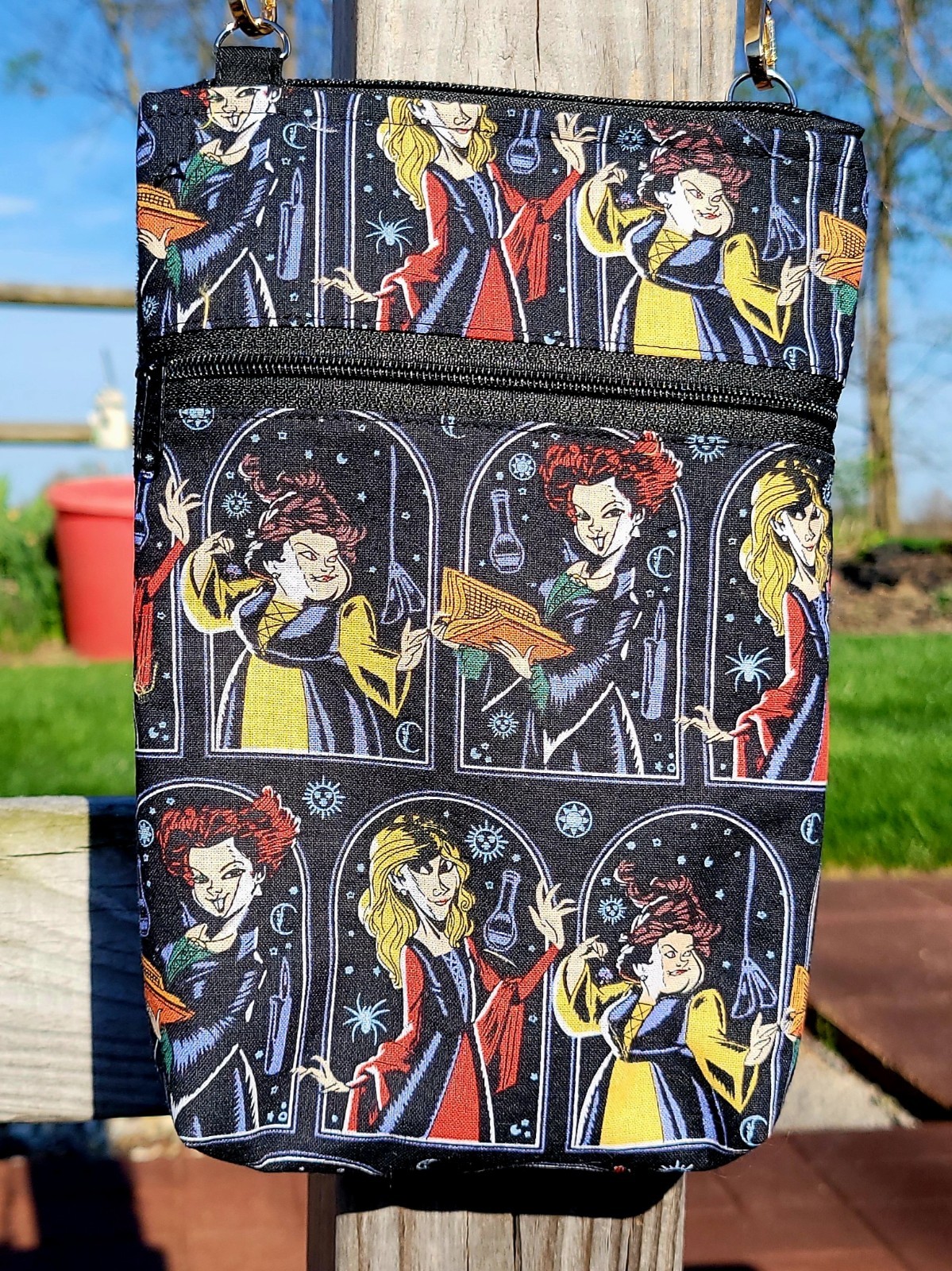 Sanderson Sisters Handmade Purse Crossbody Bag