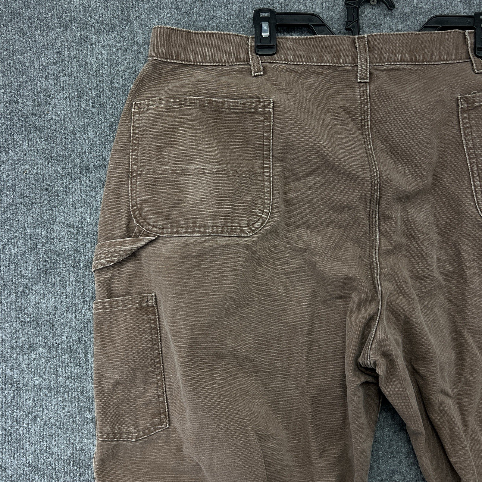 Vtg Carhartt B11-CHT Heavy Pants Mens 42×30 Brown Utility Workwear Carpenter
