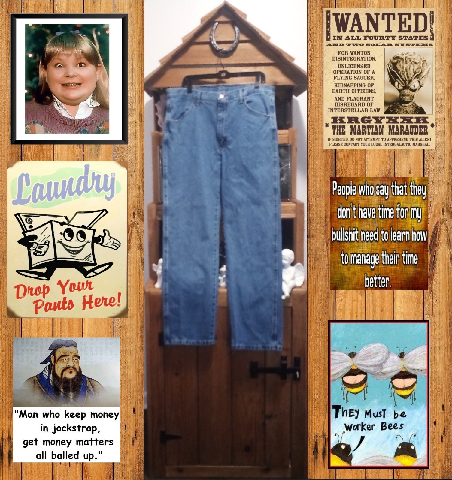 (7-11) “RUSTLER” MEN’S Sz. 36 X 32 (31 1/4 BY MEASURE) JEAN PANTS (PRE-OWNED)