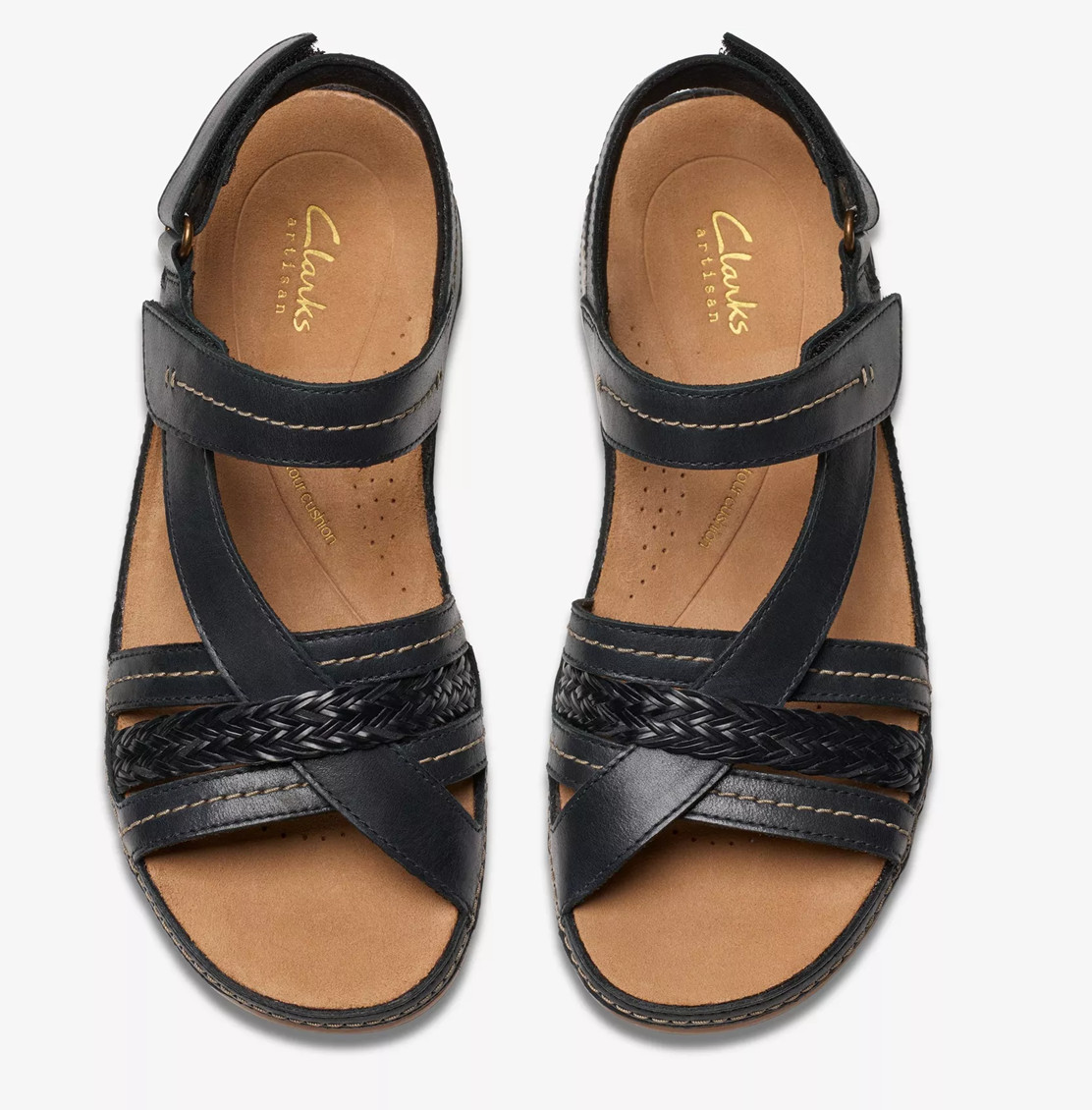Clarks Cecily Black Strappy Sandal Womens sizes US 5-11 NEW!!!