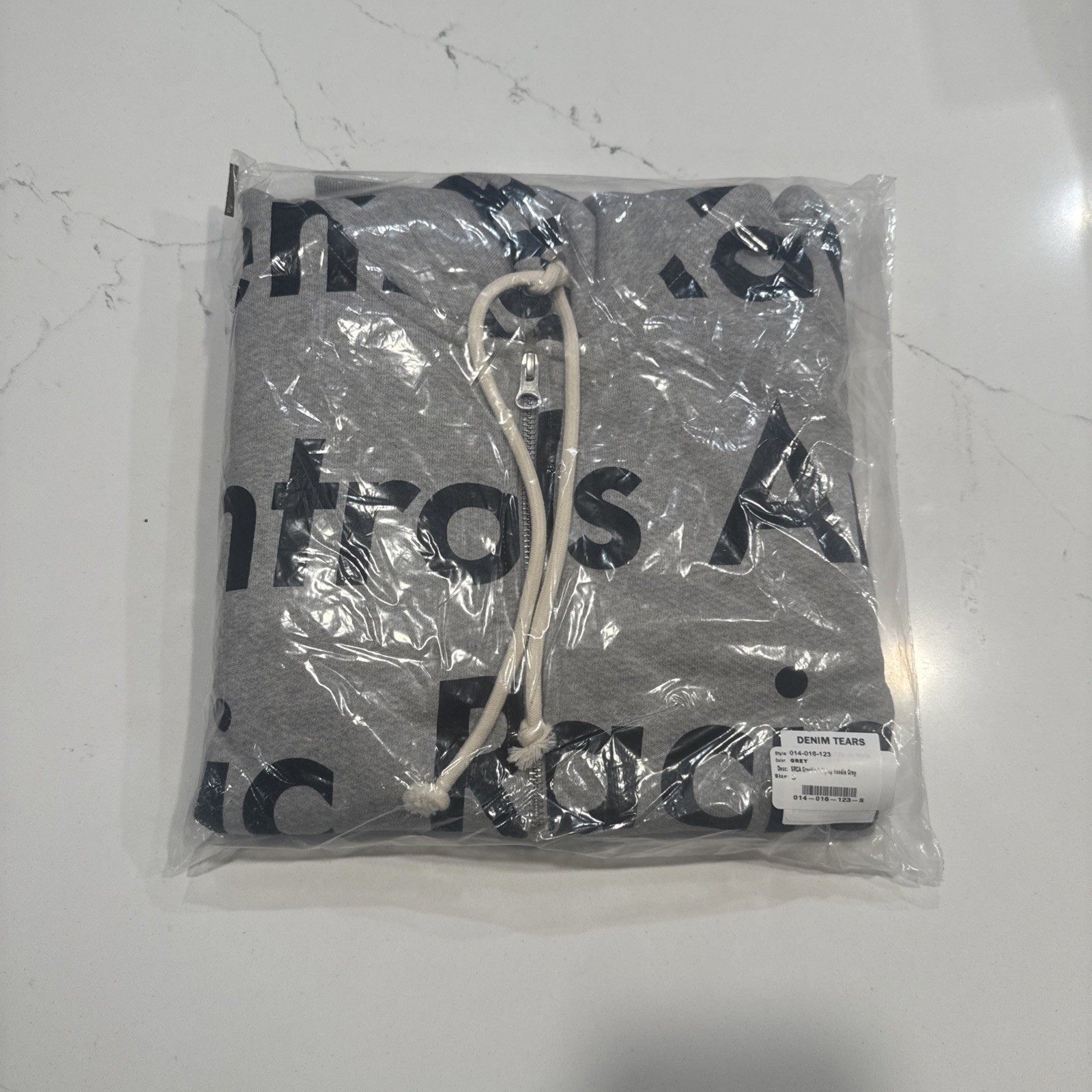 Denim Tears Arthur Jafa Systemic Racism Controls America Zip Hoodie Grey S