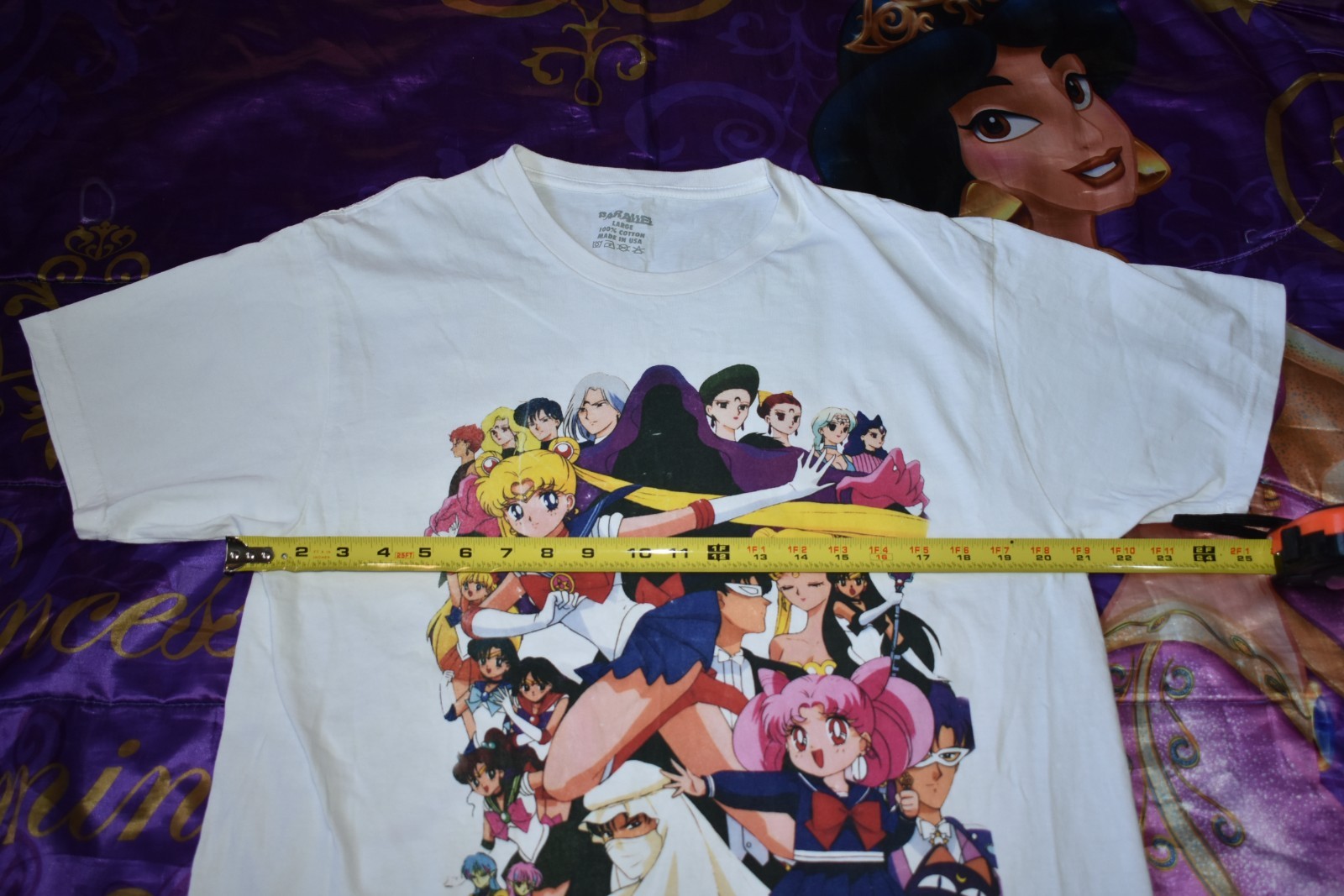 VTG RARE Characters Vintage 90s Made In USA Sailor Moon R Anime T-Shirt Size L