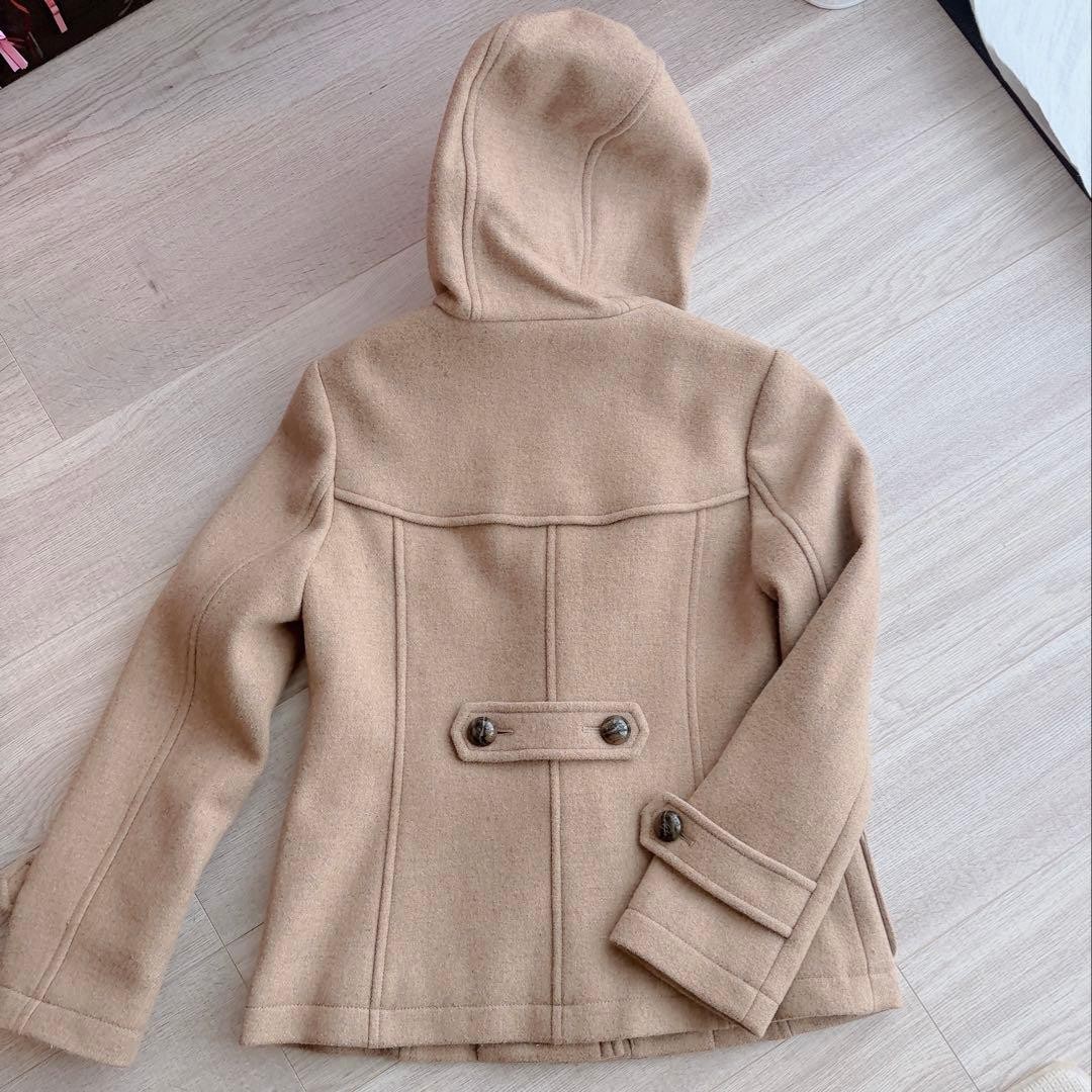 Burberry Blue Label Duffle Coat Camel with Hood Nova Check