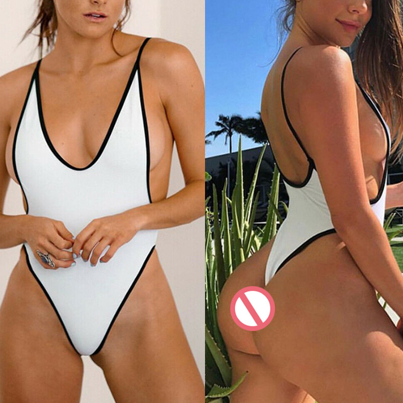 Women Sexy One Piece Swimsuit Thong Swimwear Bathing Suit Beach Bikini Beachwear