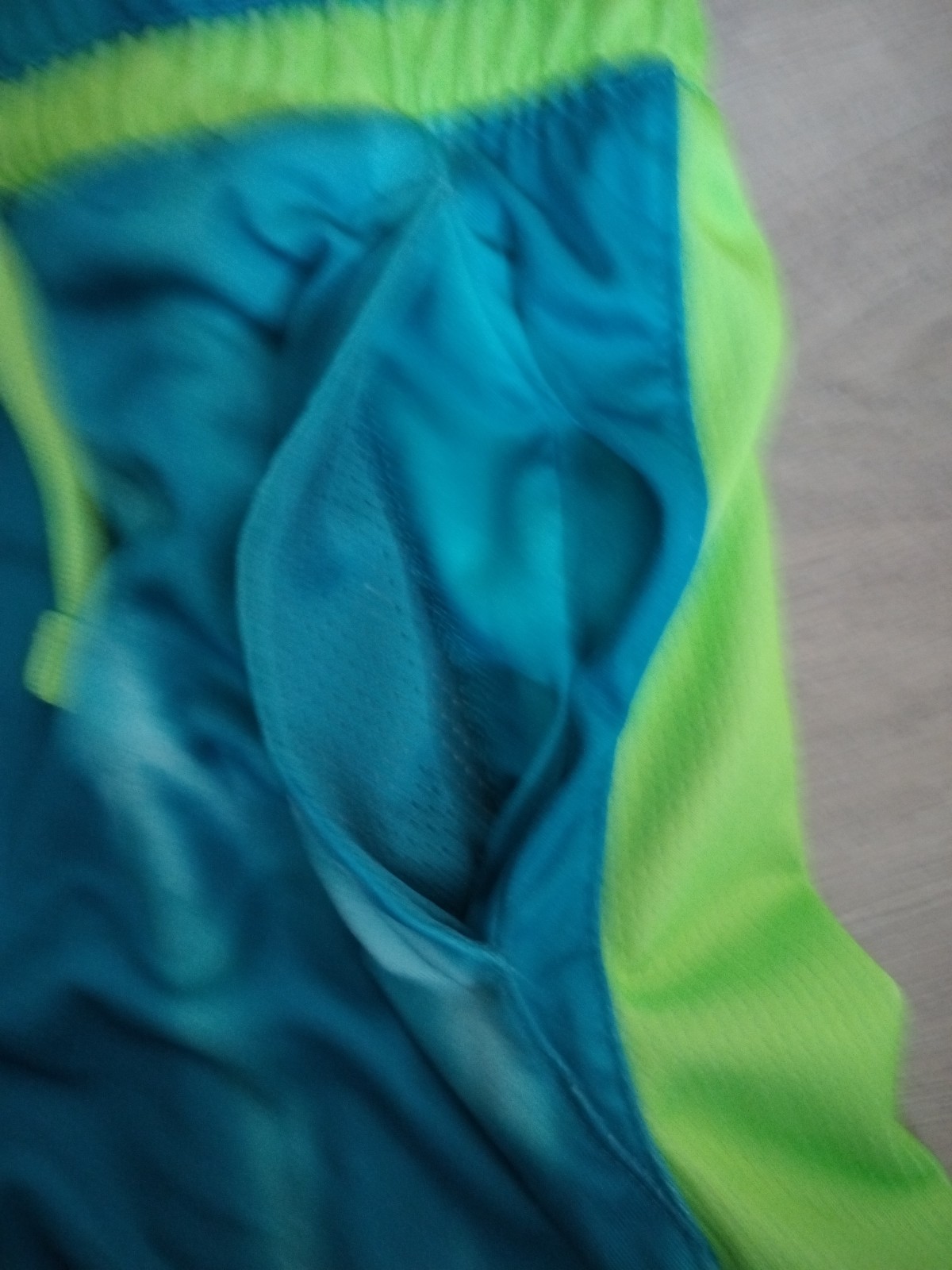 Russell Dri-Power 360 Boys Core Printed Shorts L 10-12 Pockets Blue/Green NWOT
