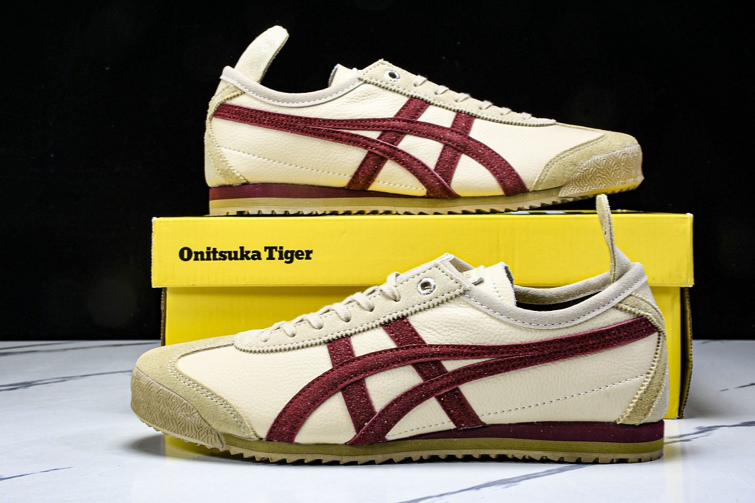 Onits*ka Tiger Mexico 66 SD Beige Beet Juice 1183C015-202 Unisex Size 4-11