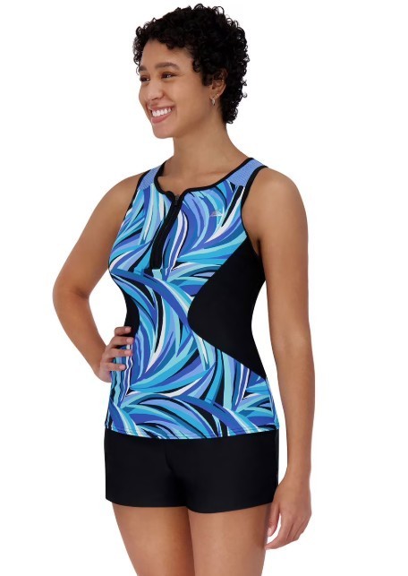 ZeroXposur Ladies Scuba Tankini Swimsuit, UPF 30+ Sun Protection, NWT🌞 SMALL🌞