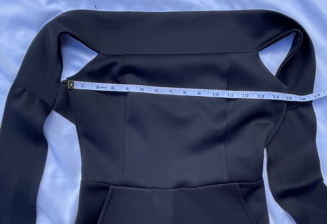 Goodtime Jumpsuit Off Shoulder Open Back Women’s Small Size Black