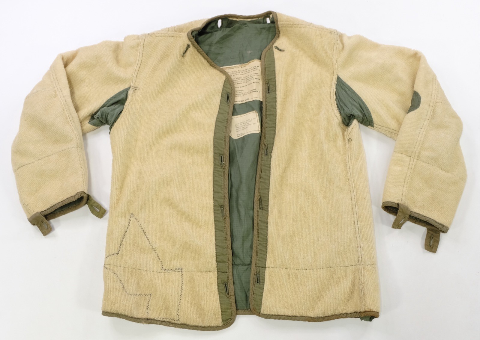 Rare VTG U.S. Army Korean War Era M-1951 Field Jacket Liner ONLY 50s Phila Depot