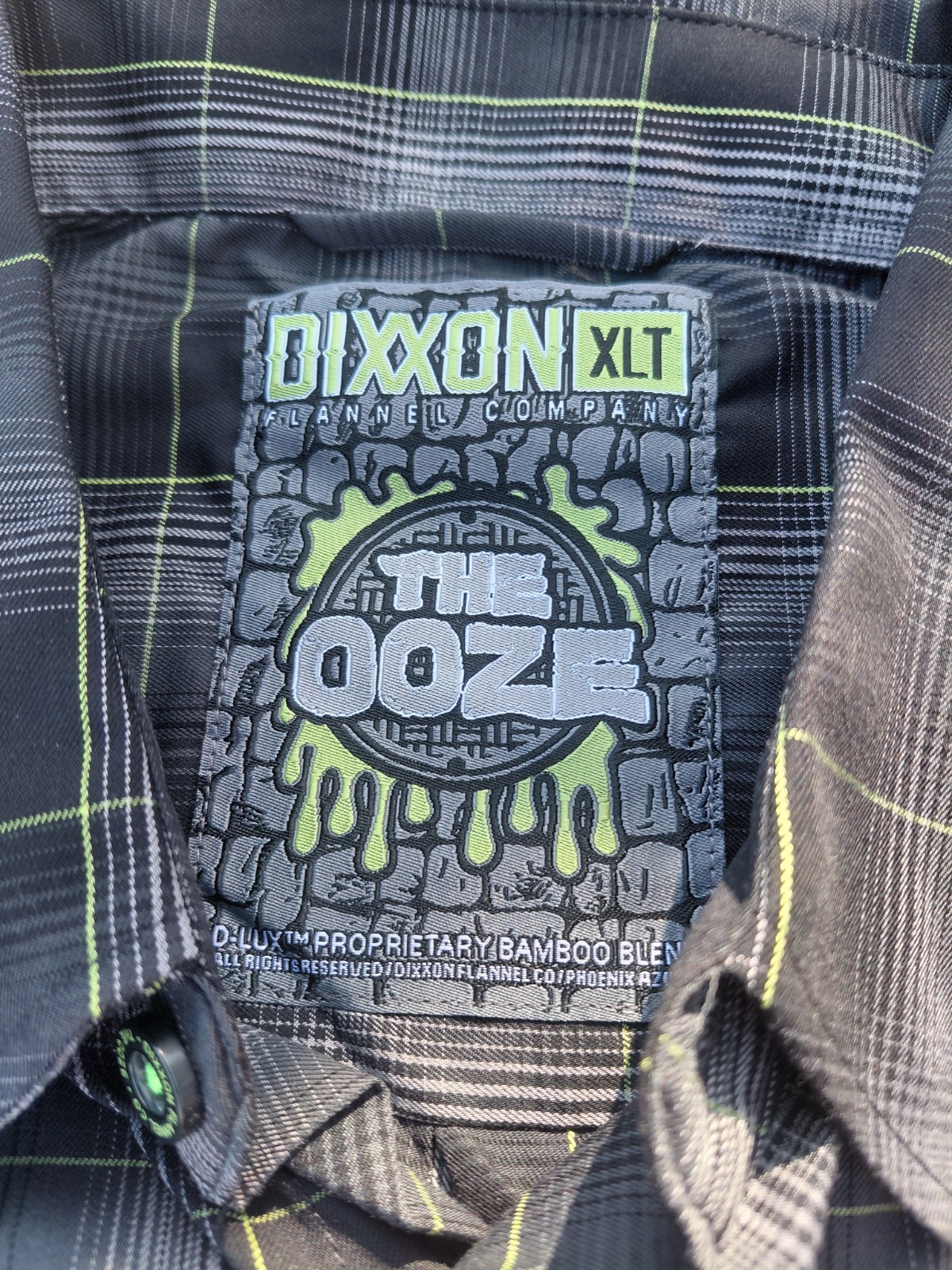 Dixxon Flannel Co D-LUX The Ooze Plaid Flannel Bamboo Shirt XLT Tall