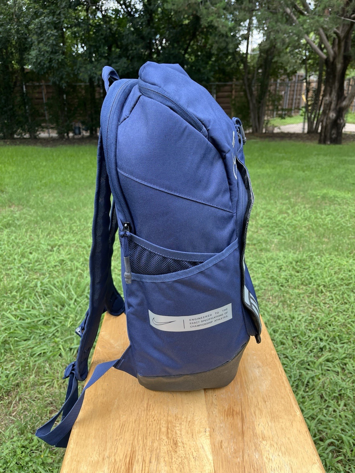 Nike Elite Pro Basketball Backpack 32L Blue White BA6164-411 Hoops Sport Bag
