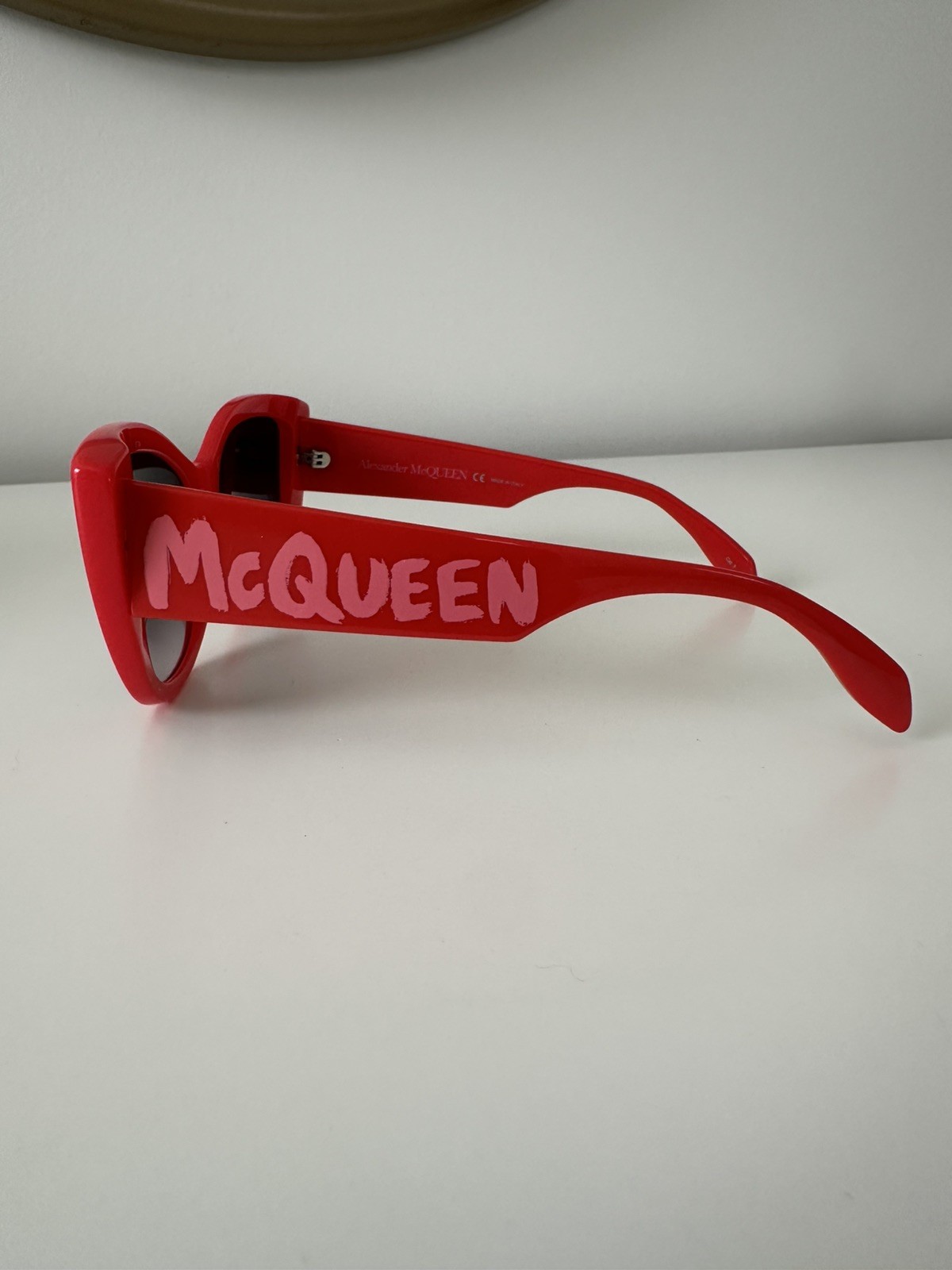 AUTHENTIC Alexander McQueen Cat Eye Sunglasses- Red.