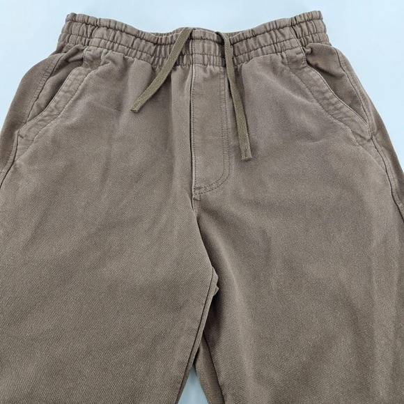 Uniqlo Earth Tone Washed Twill Relaxed Ankle Pants