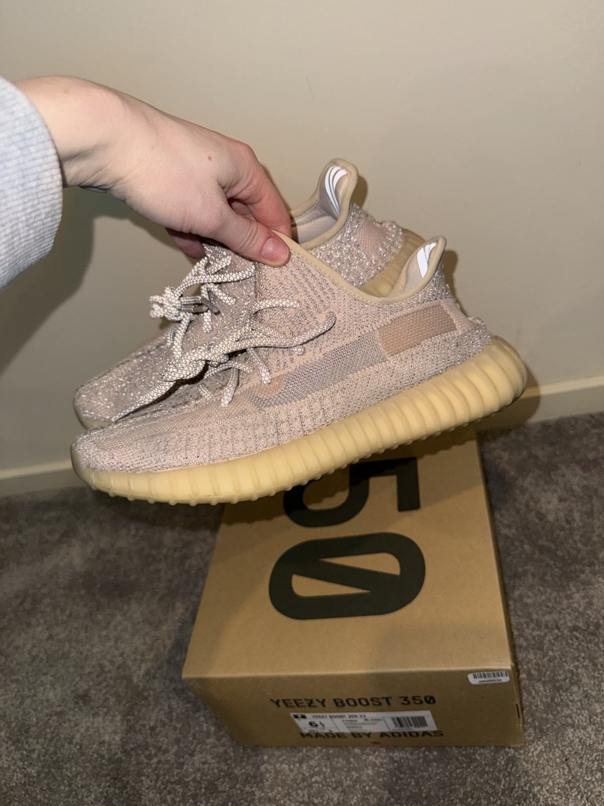 adidas YEEZY Boost 350 V2 “Synth Reflective” sneakers EU39 1/3 US6.5