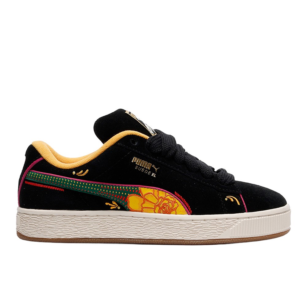 PUMA Suede Xl La Catrina Lace Up Mens Black Sneakers Casual Shoes 40460601