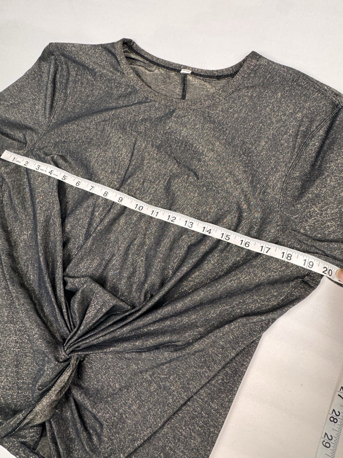 Lululemon Crescent T-Shirt *Spark Metallic Black Gold Limited Edition Women’s 10