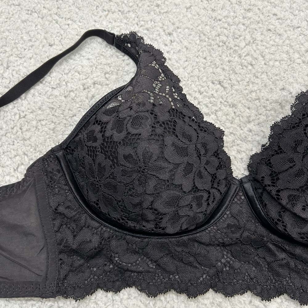 Maidenform Bra 36B Bralette DM1188 Lightly Lined Convertible Lace Bralette