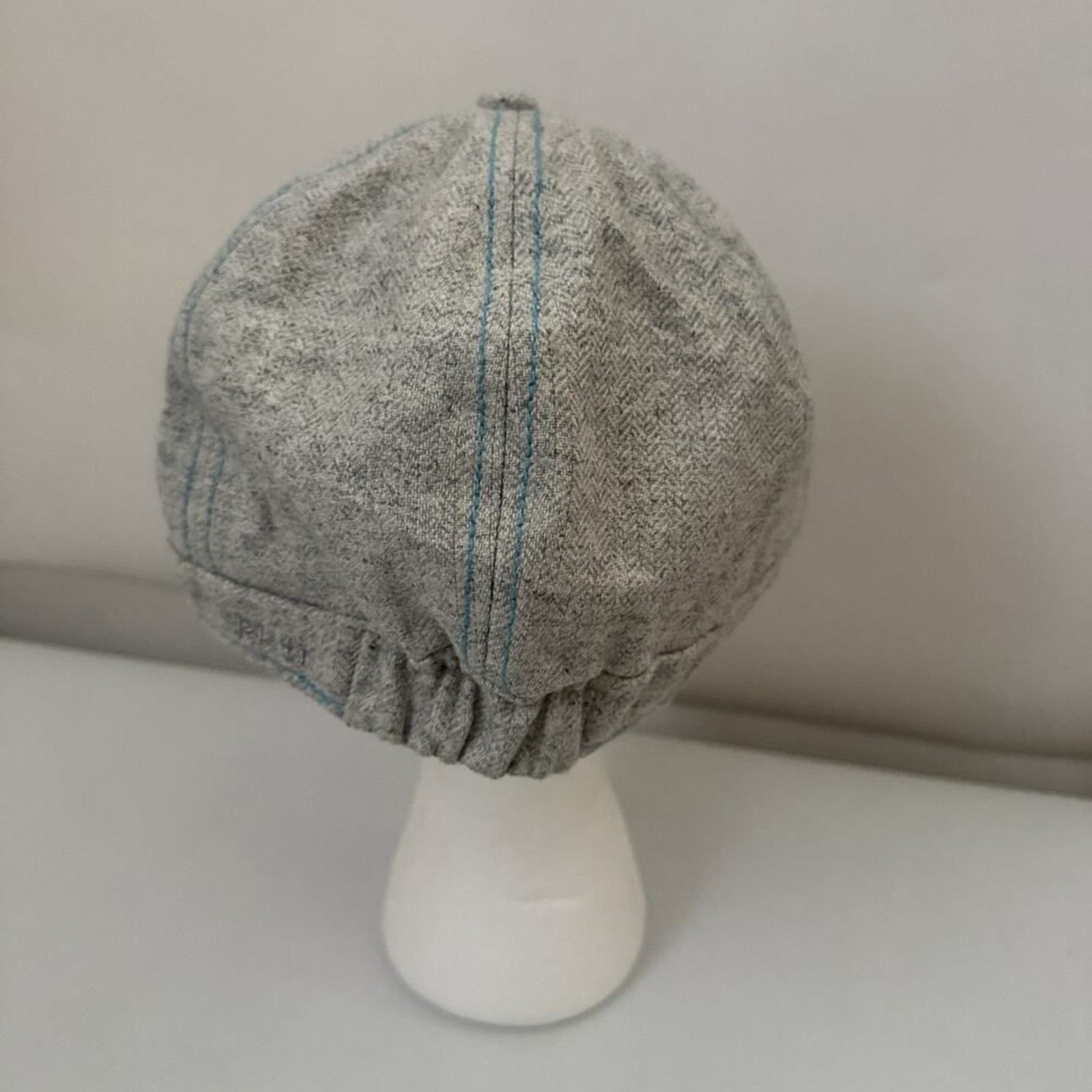 Y2K Pistil Kody Cadet Cap Wool Blend Ice Gray Short Bill Cabbie Winter Hat OS