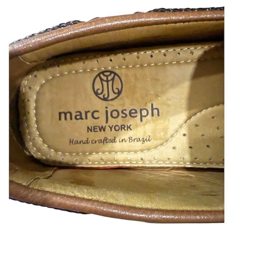 Marc Joseph New York Leather Driving Loafers Moccasins Brown Men Sz 10 Brazil