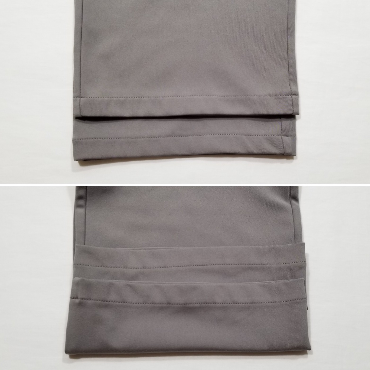 Z by Zella Men L Gray Activewear Straight Pants Pull On Elastic Waist Faux Fly