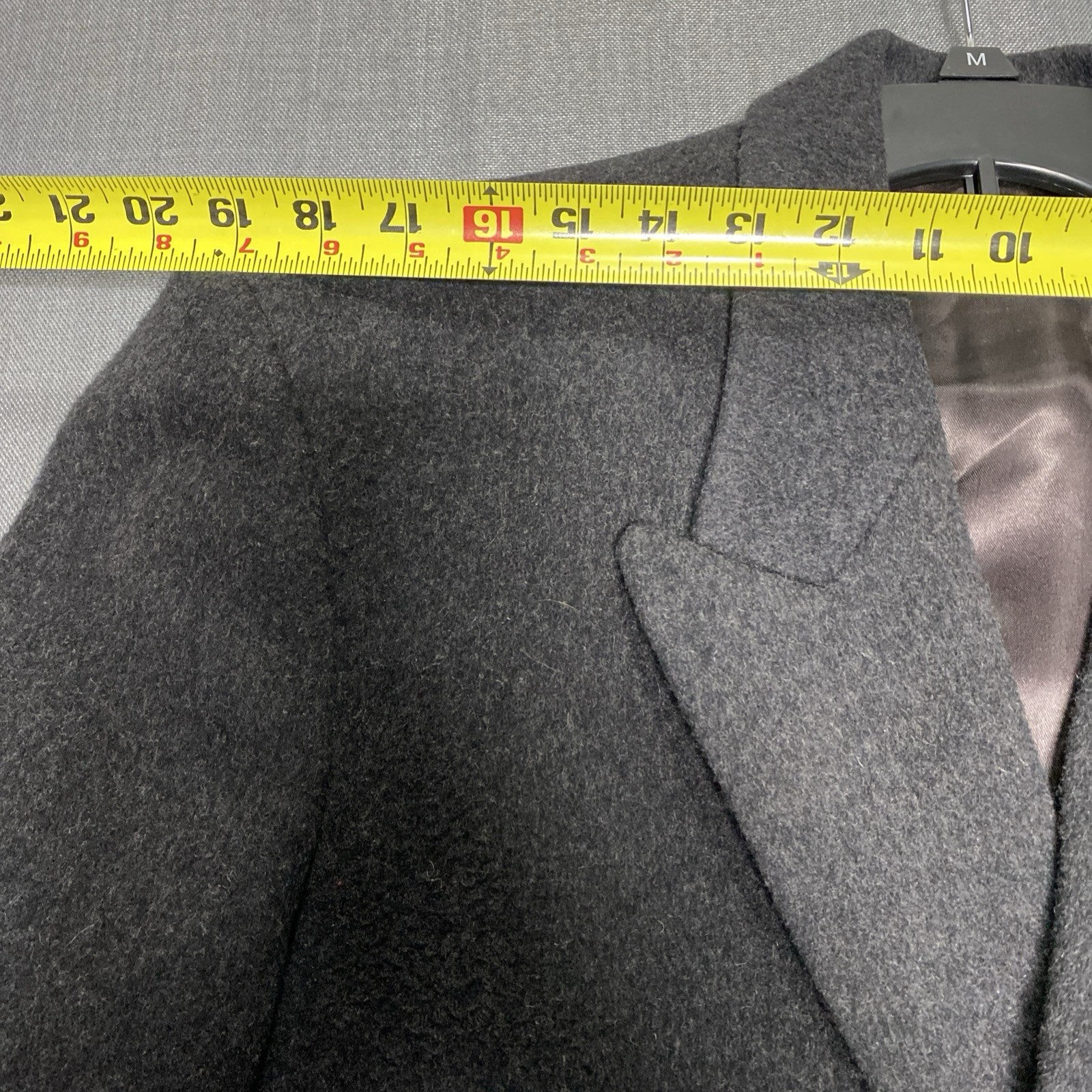 EVAN PICONE Double Breasted Full Length WOOL Blend Men’s Coat w/ SATIN Liner