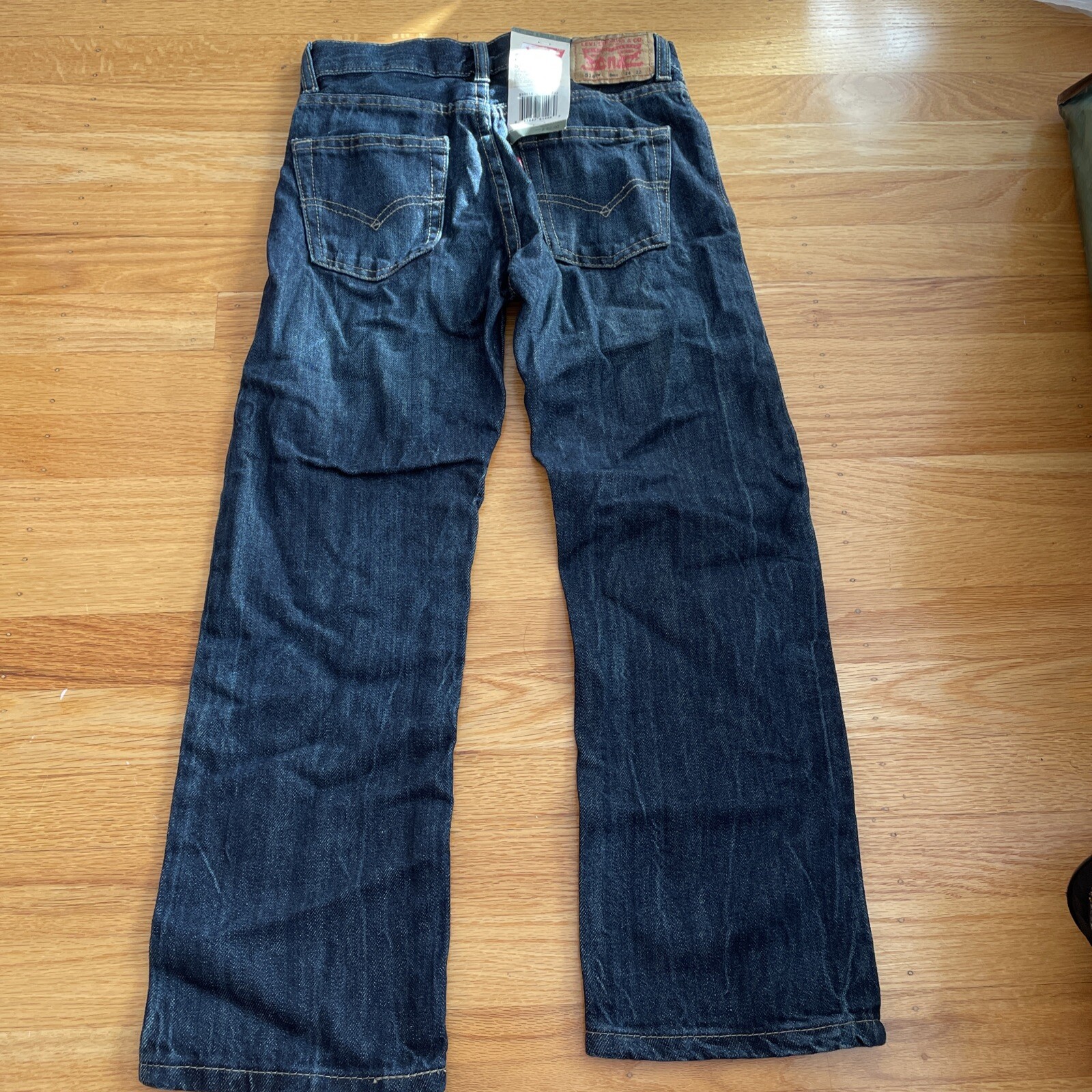 NWT Levi’s 514 Regular Slim Fit Straight Leg Jeans Blue Denim W24”XL22” Sz 8 Reg