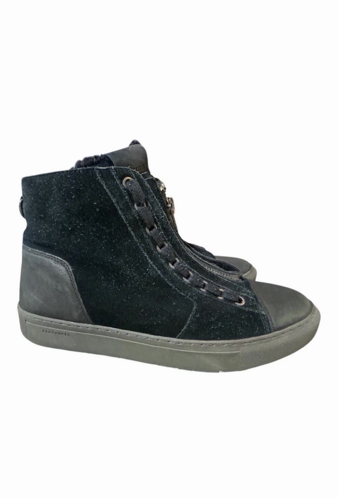 ALL SAINTS SHEARLING LINED HI TOP SNEAKER BOOT MEN SIZE 43 US 10