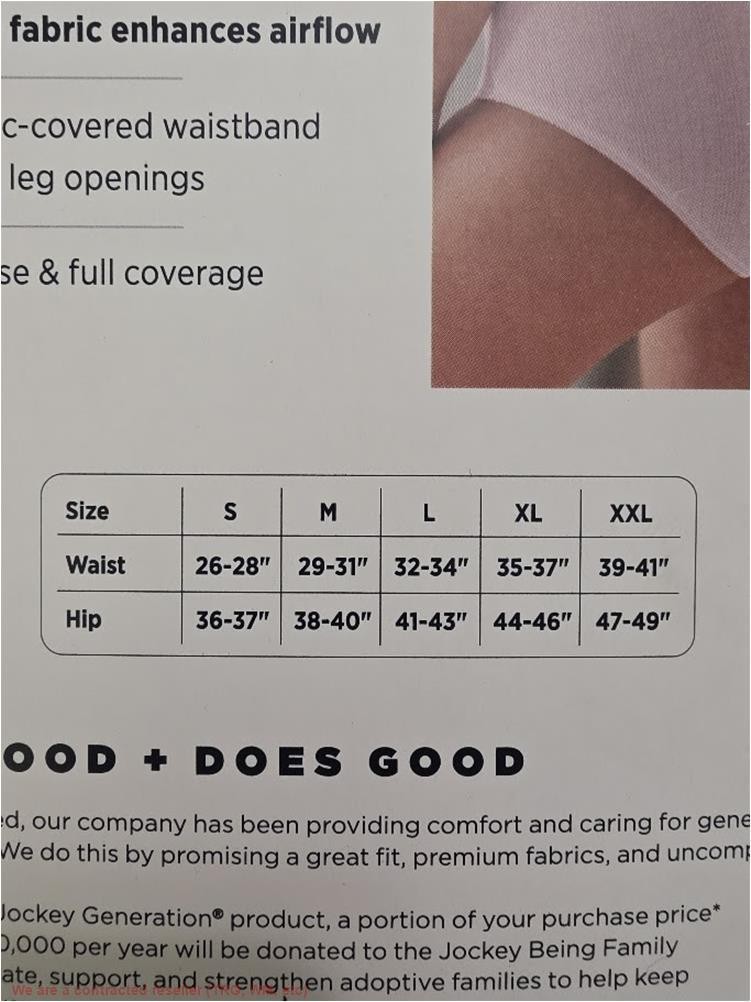 Jockey Generation Women’s 4pk Cotton Stretch Briefs – Blue XXL *SEE DEAL!!!*
