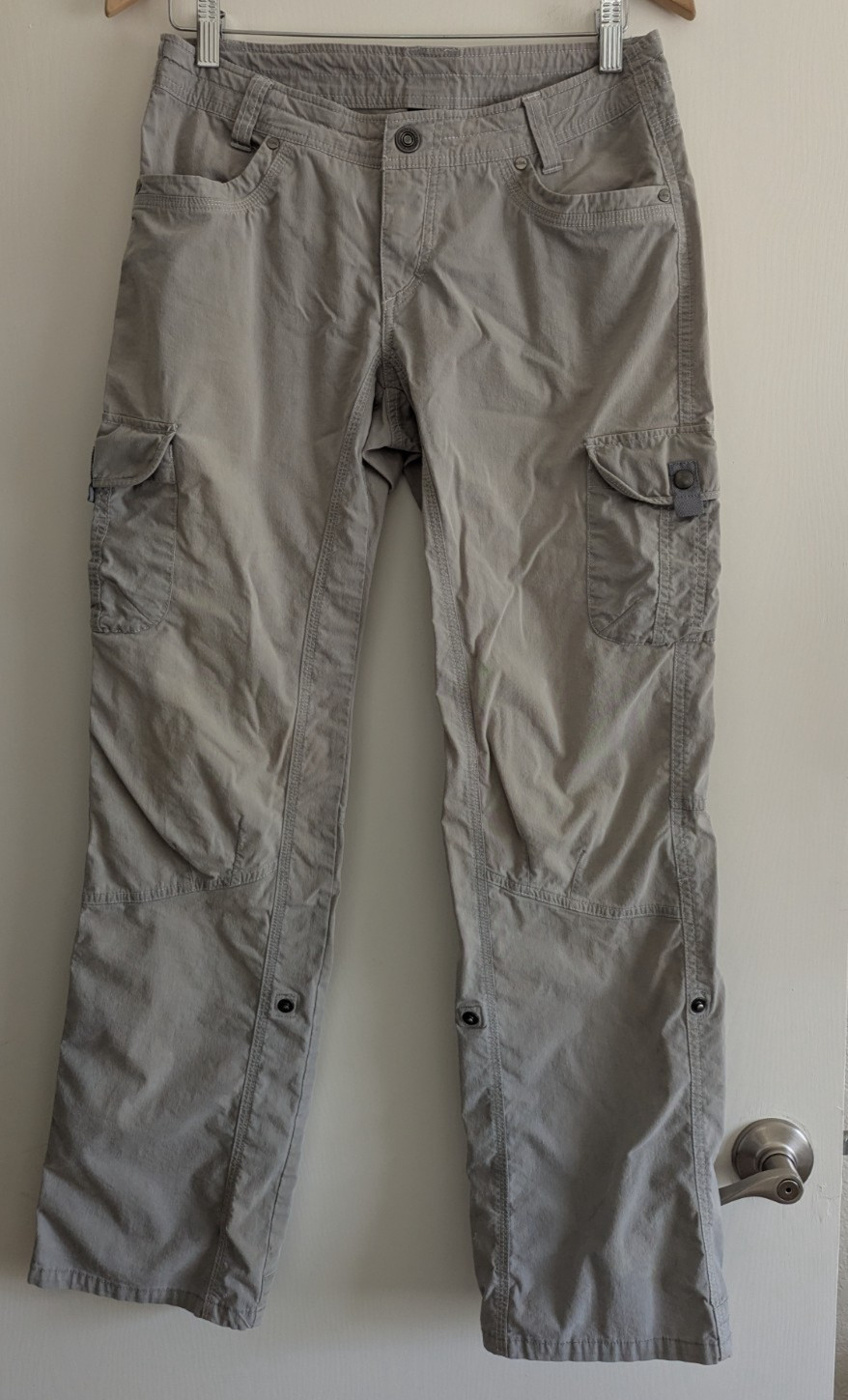 Kuhl tan convertible cargo Gorpcore hiking outdoor pants size 6 reg