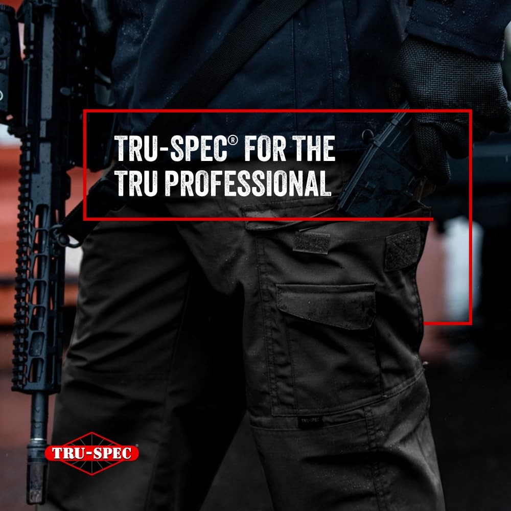 Tru-Spec 24-7 Tactical Pants for Men , Water-Resistant Olive Drab – 30W x 34L