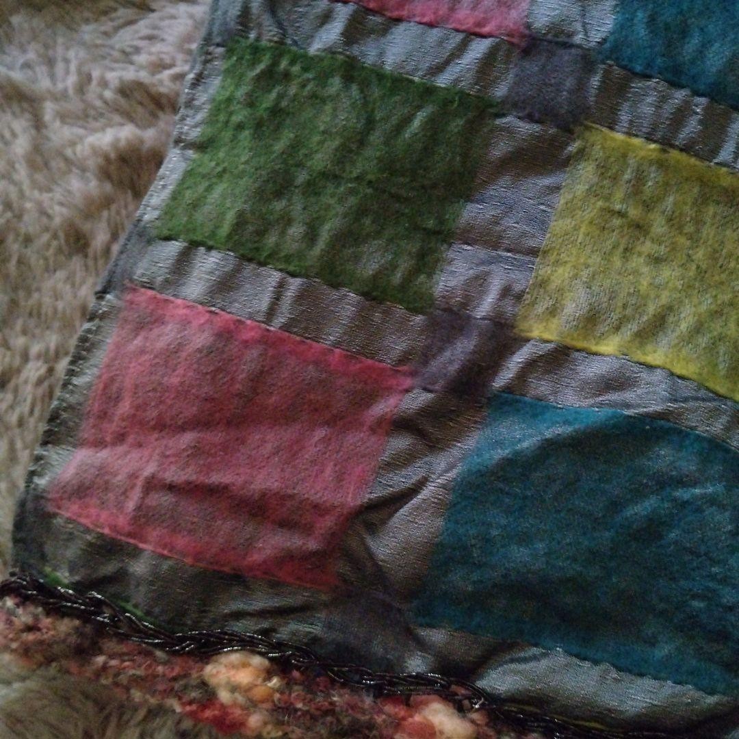 Masaki Kyoko Multi-Color Check Pattern Scarf 150×100 cm Japan Made